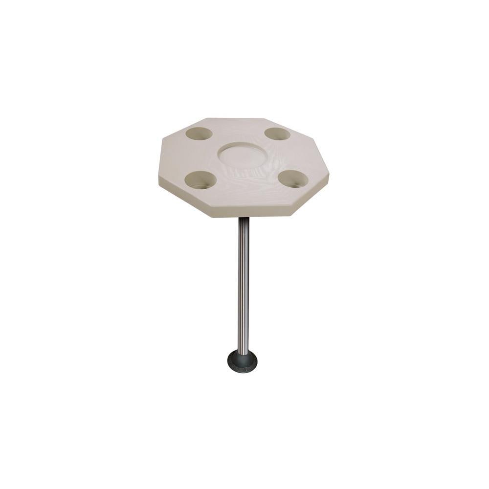 JIFM095 JIF Marine DSI-KS Octaganal Pontoon Boat Tables- Ivory