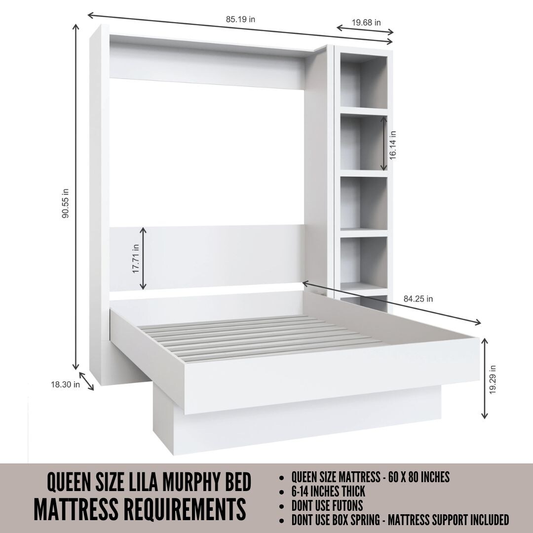 Oakland Living LILA-BED-QN-BS-WT beds - View #7