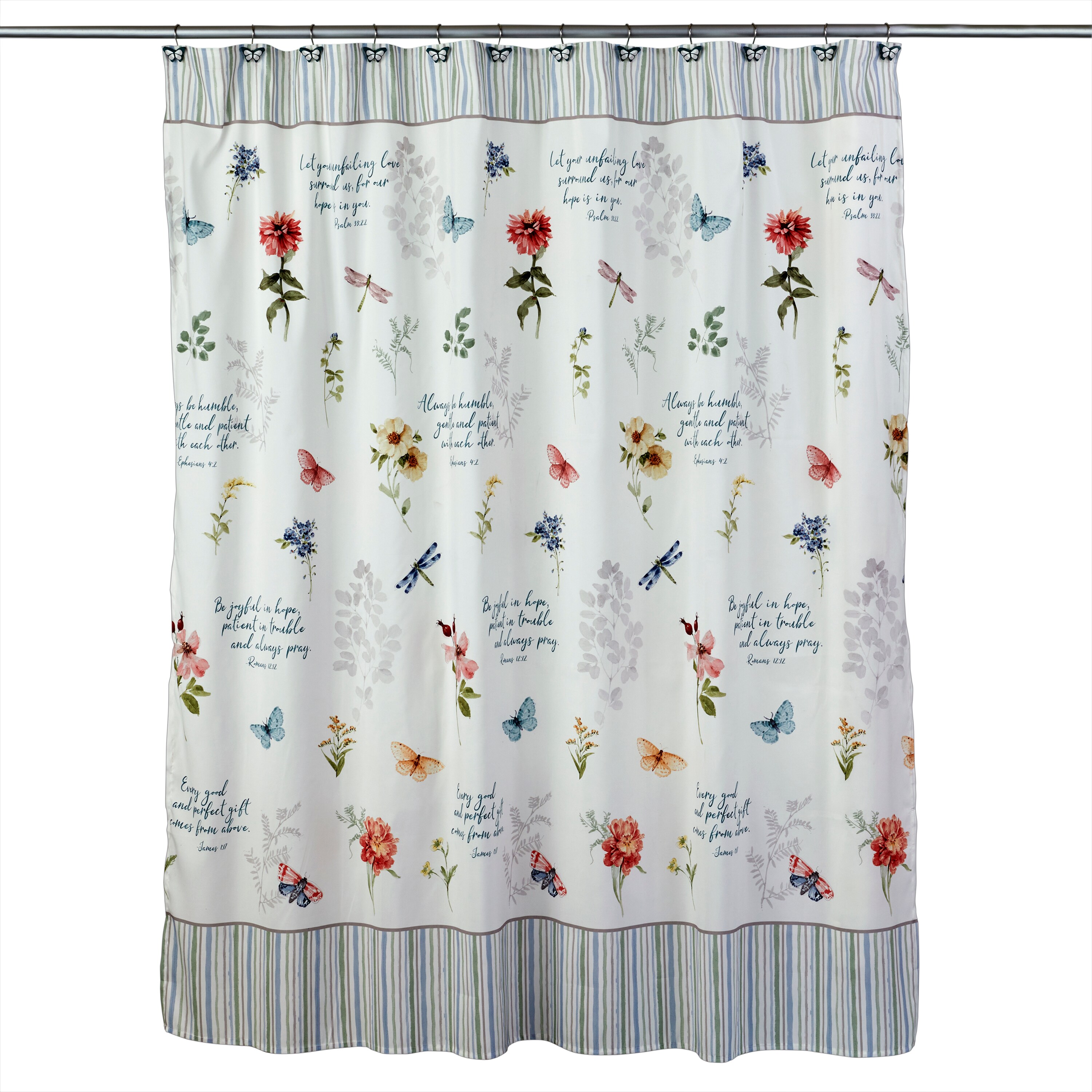 Saturday Knight Ltd 70-in W x 72-in L Multi Graphic Print Polyester Shower  Curtain Lowes.com