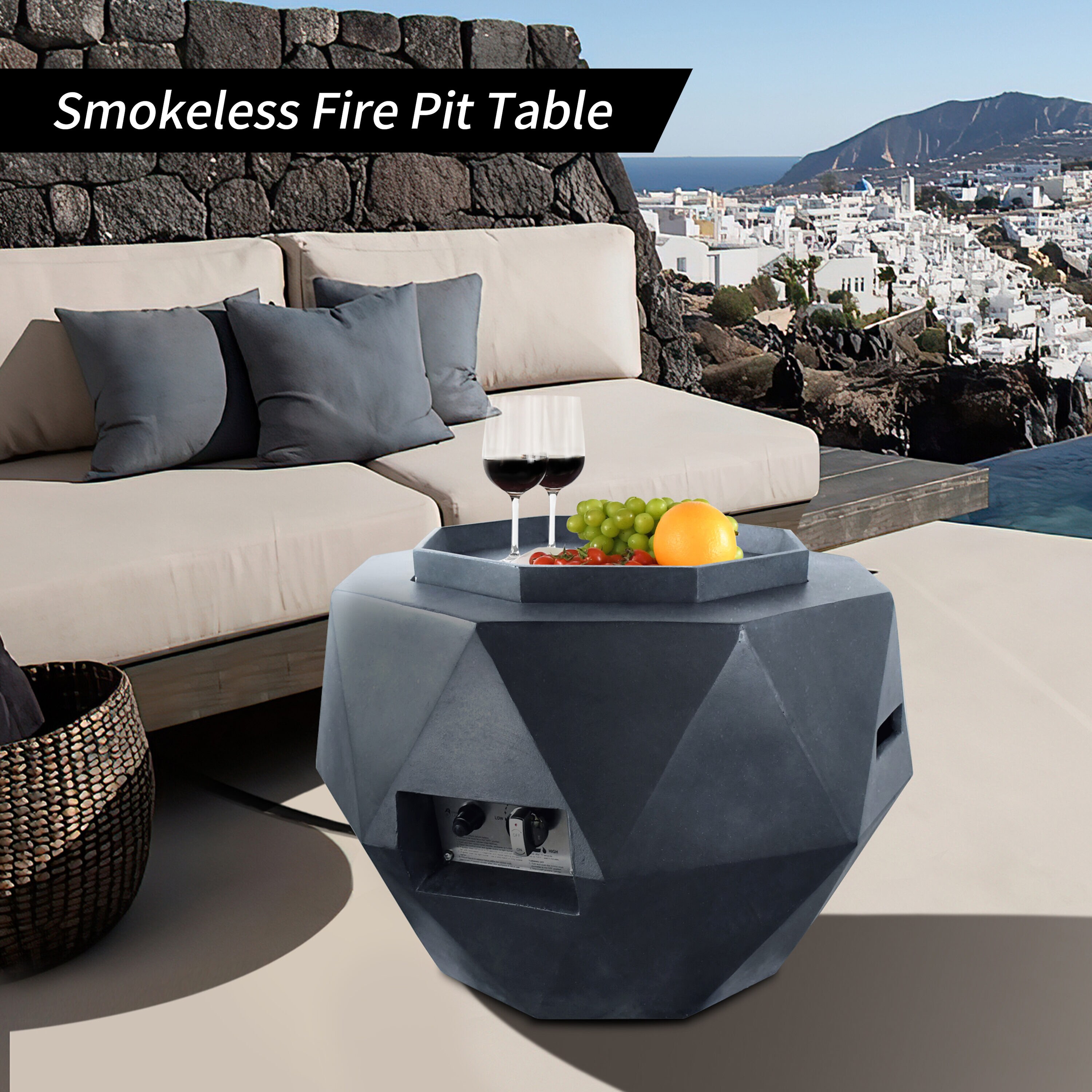 KANTE A-GF002-C60121 Outdoor-Gas-Firepits - View #2