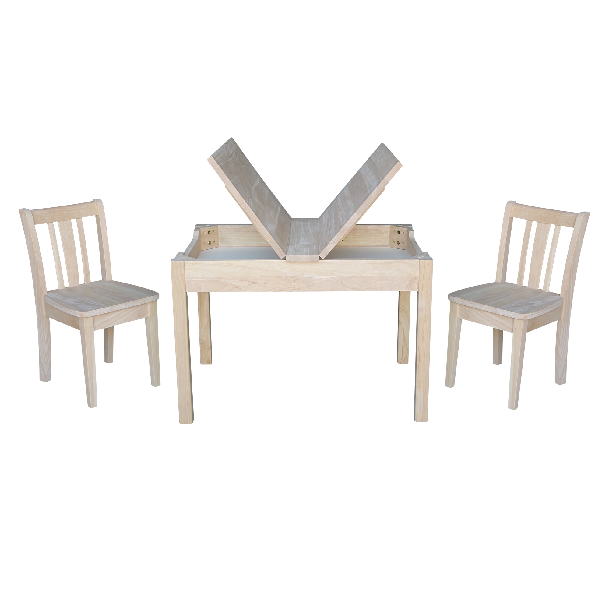 Unfinished kids best sale table and chairs