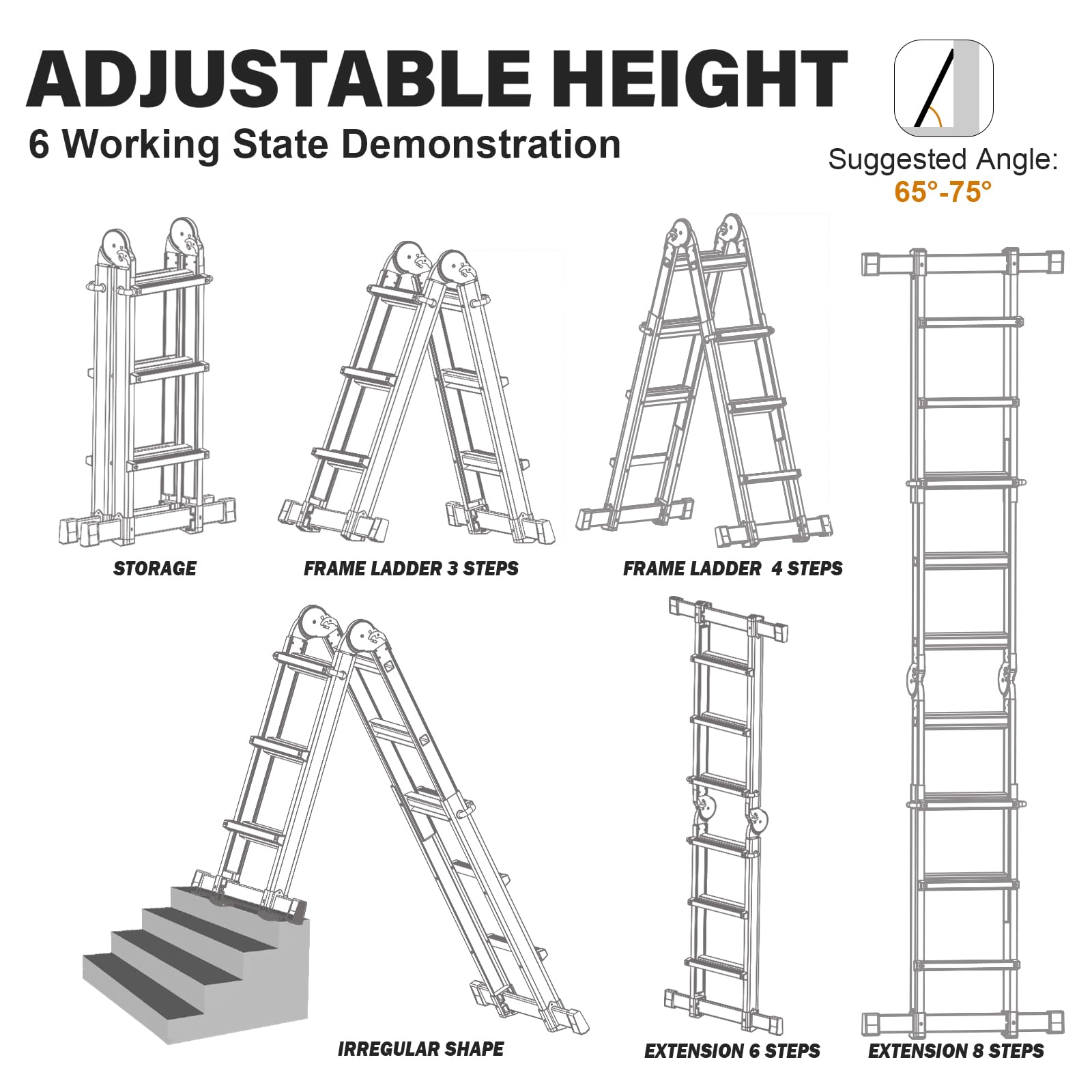 SenQWFa LDC0818C004 Multiposition-Ladders - View #6