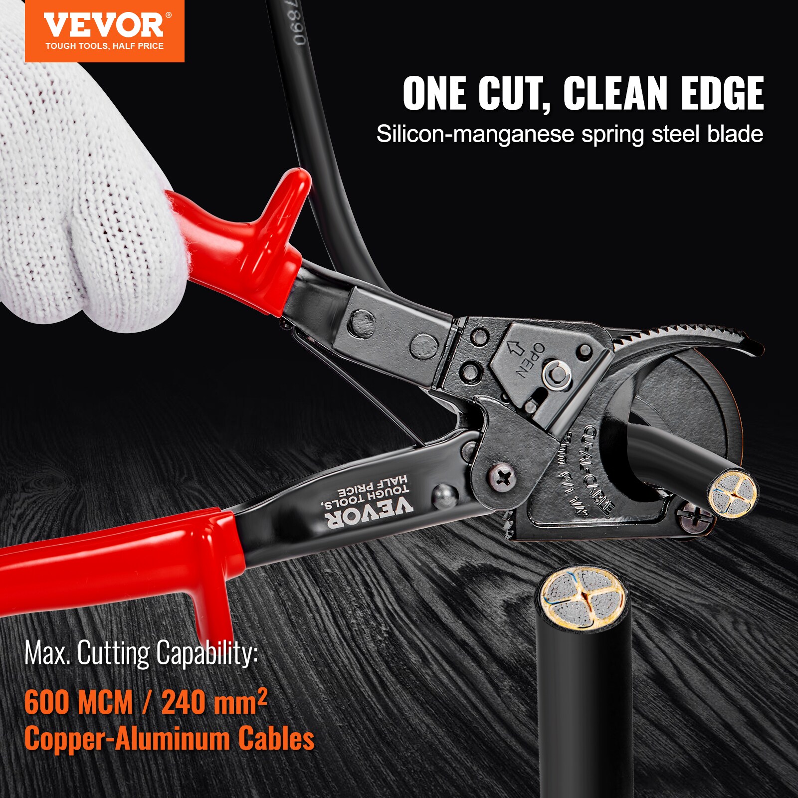 VEVOR DLJD10YCZD24ULIE9V0 Wire-Strippers-Crimpers-Cutters - View #3