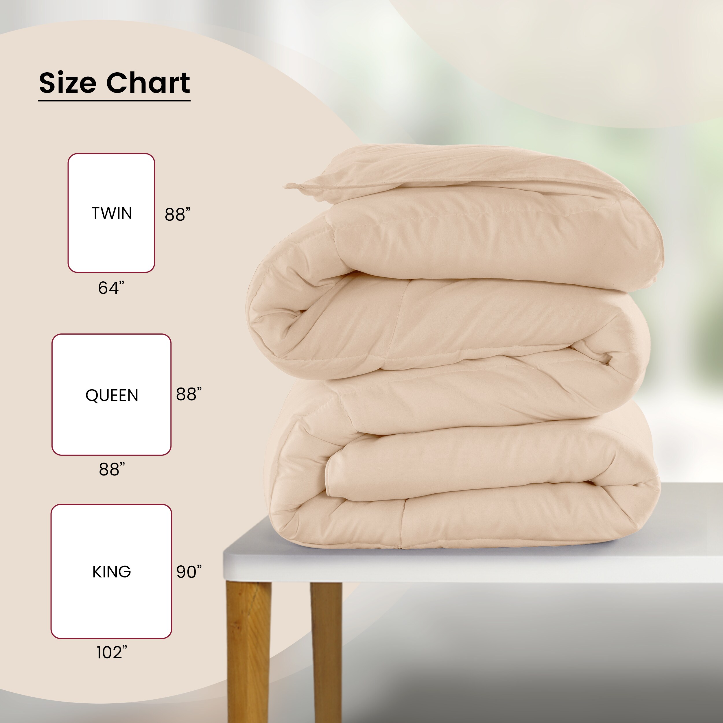 Lux Decor Collection COMFRT Q BEG Comforters-And-Bedspreads - View #6