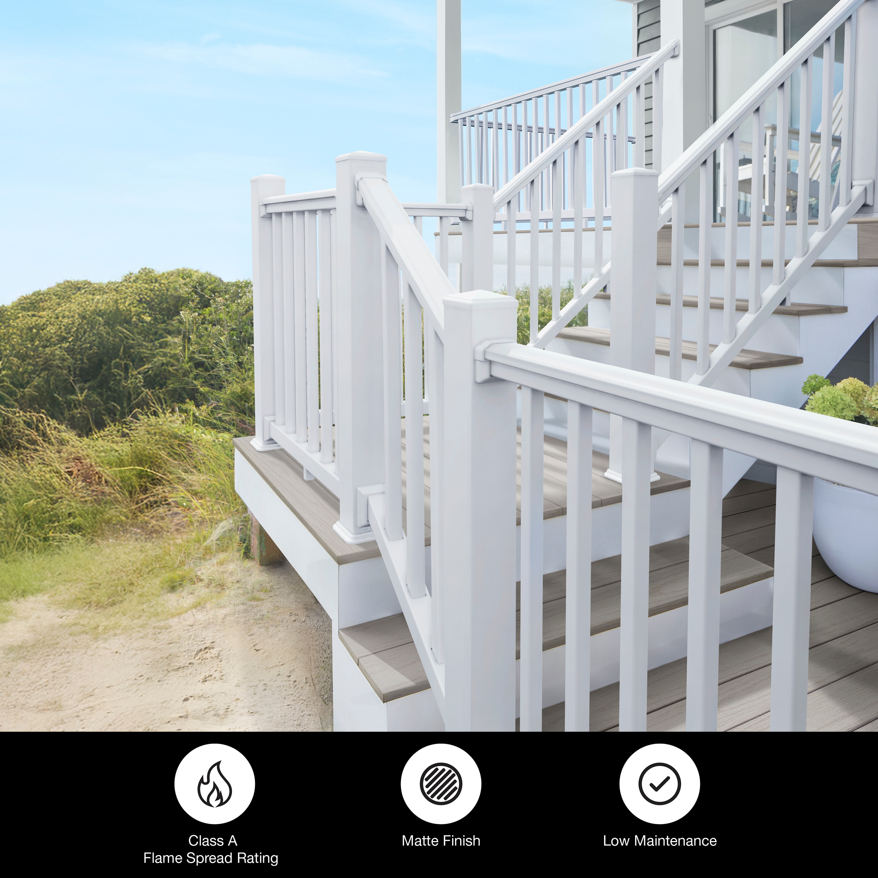TimberTech CRL36SVBKT8MW railings - View #4