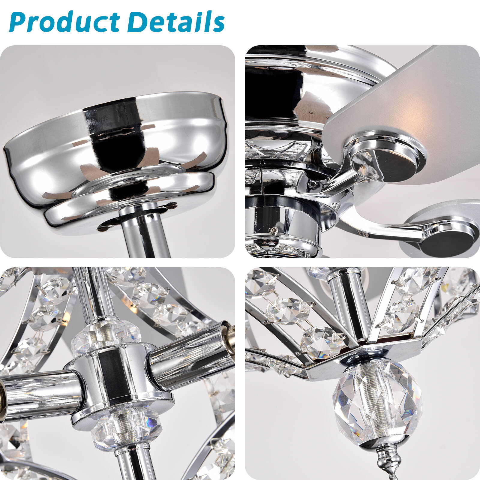 Flynama HEM-L-6042REMO/CH Ceiling-Fans - View #3