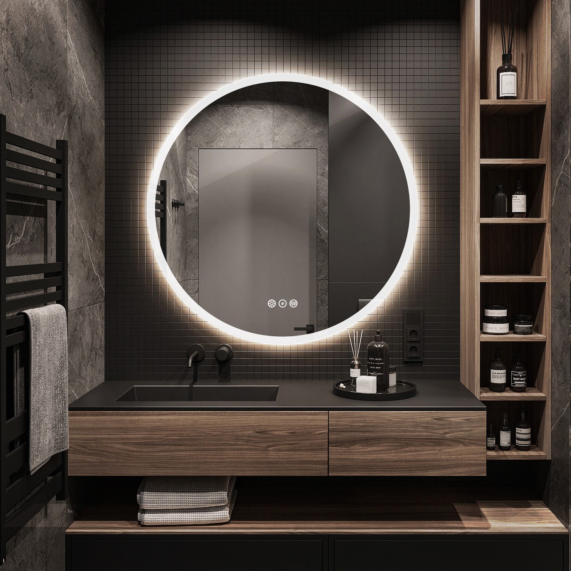 KINWELL UCM3051-80TDMB Framed-Bath-Mirrors - View #3