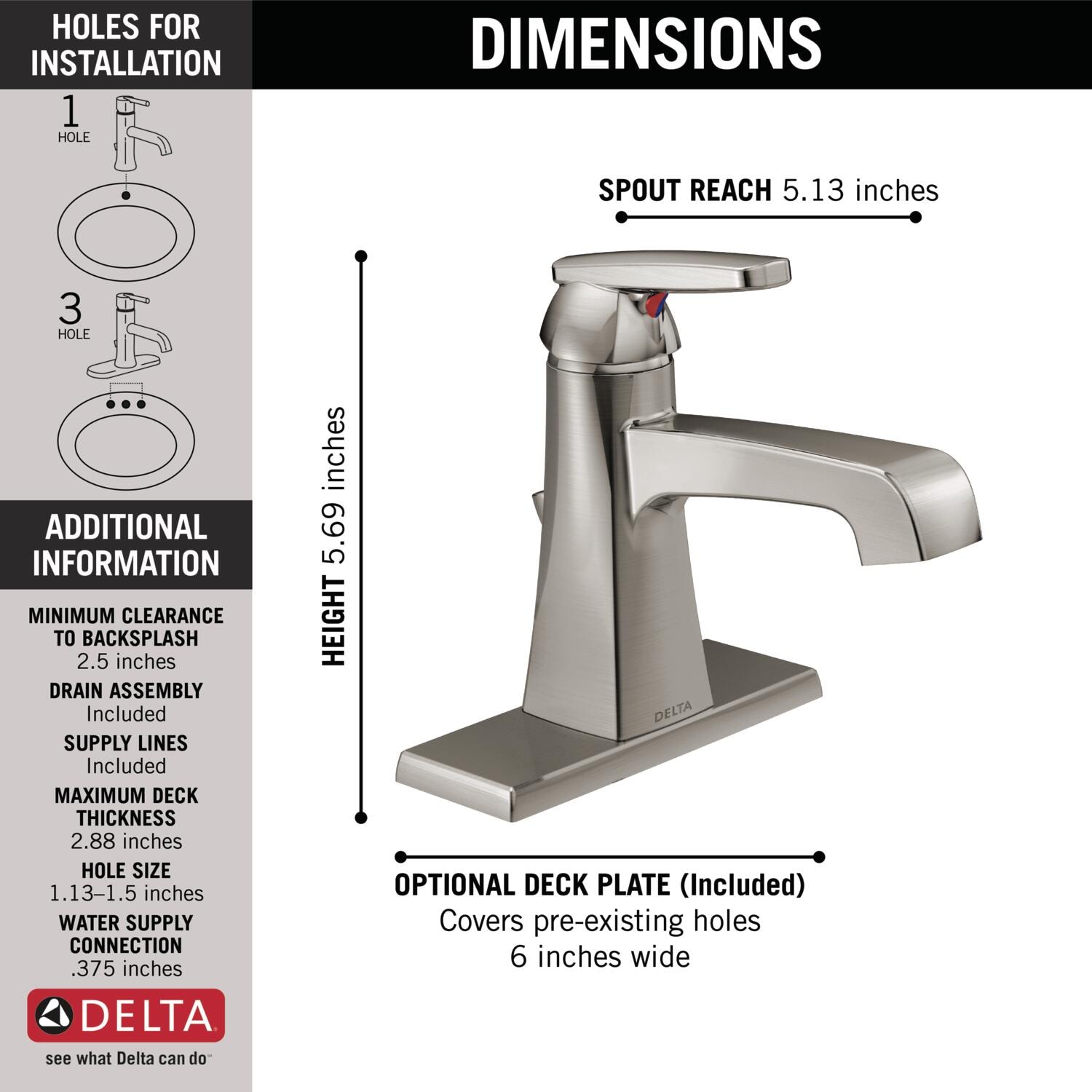 Delta 564-SSMPU-DST Lavatory-Faucets - View #4