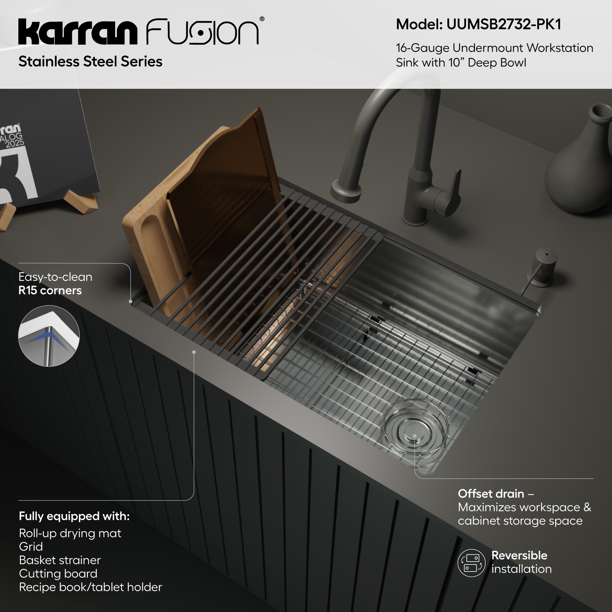 Karran UUMSB2732-PK1 Kitchen-Sinks - View #4