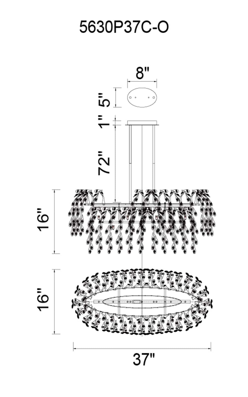 CWI Lighting 5630P37C-O b090015 - View #3