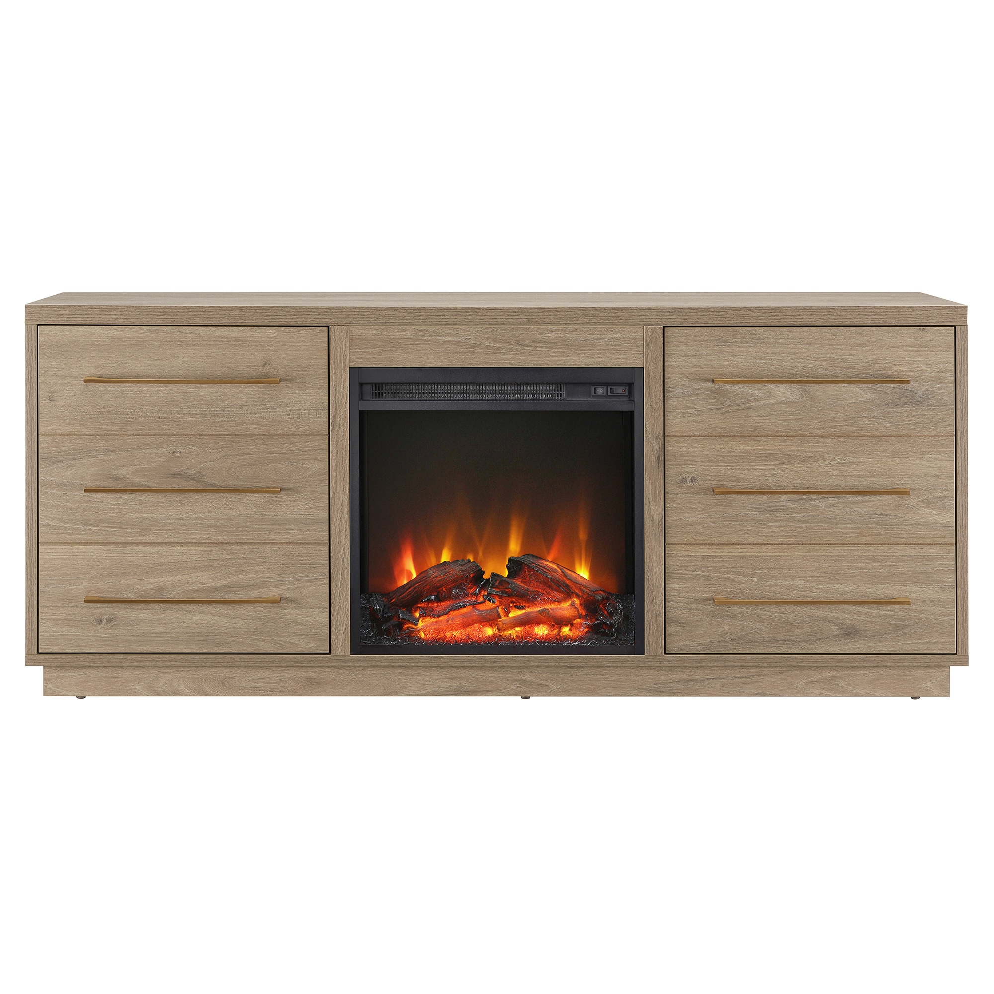 Hailey Home TV1509 Greer Farmhouse/Rustic Antiqued Gray Oak Tv Stand (Accommodates TVs up to 70-in)