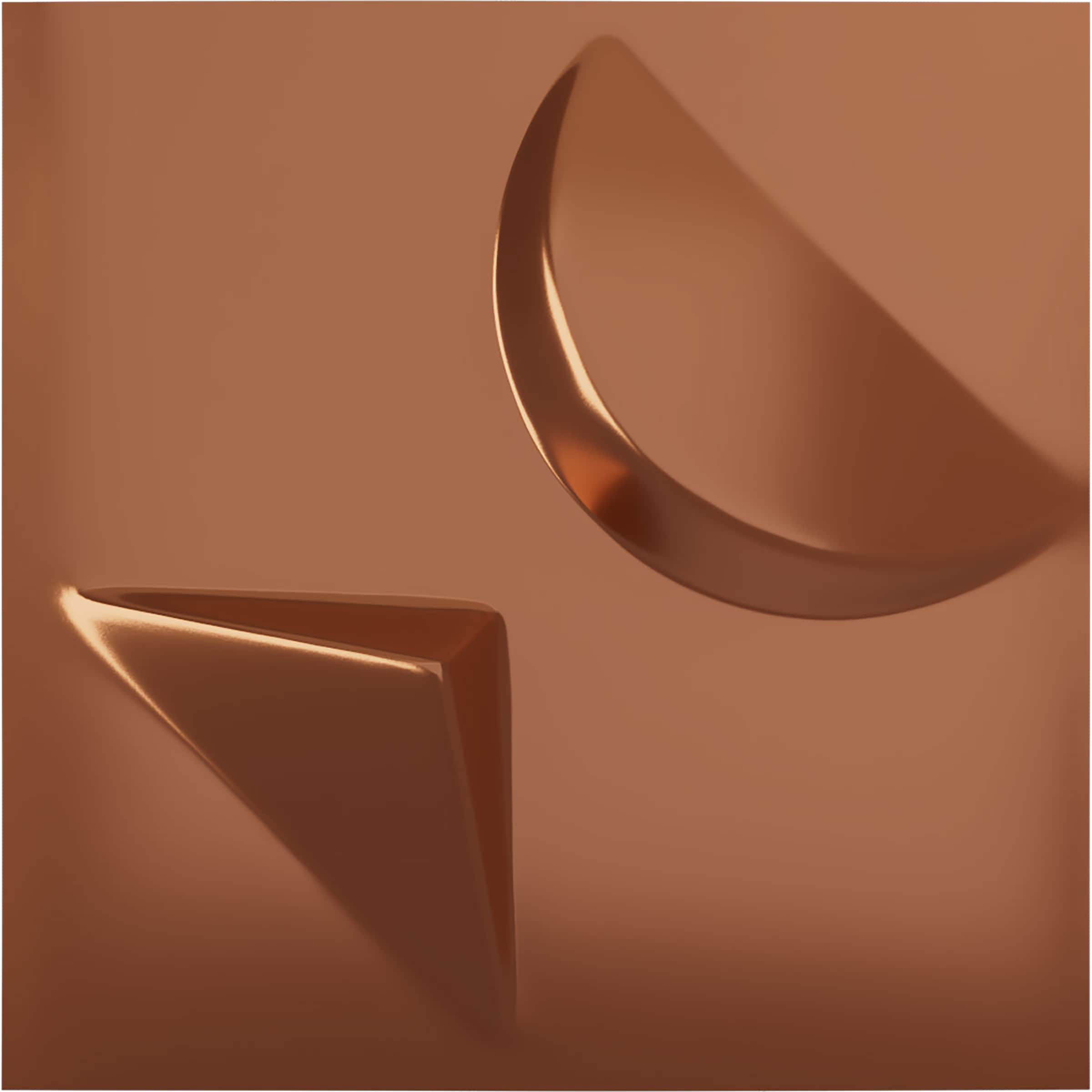 Ekena Millwork WP12X12APBCO 11-7/8-in x 11-7/8-in Embossed Paintable/Stainable Copper PVC Wall Panel ( 0.98-sq ft )