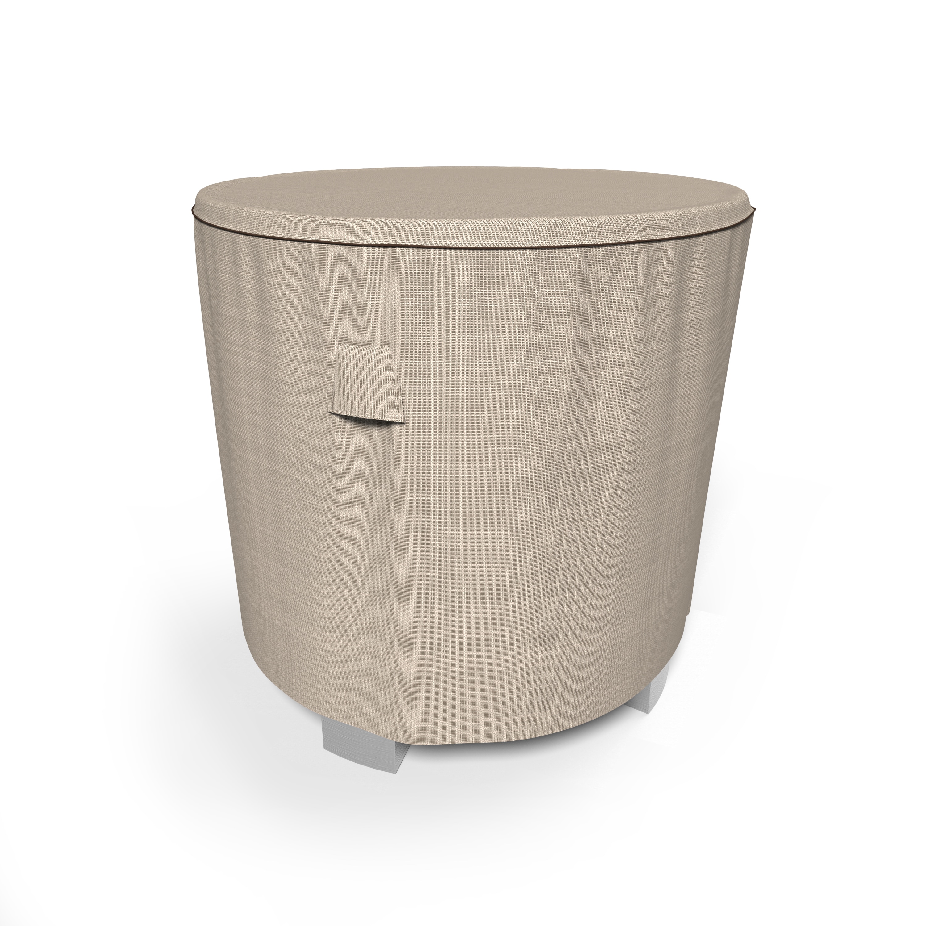 Budge P5A32PMNW2 StormBlock#8482 Savanna Black and Ivory Polyester Patio Furniture Cover For Bar-height table (round)