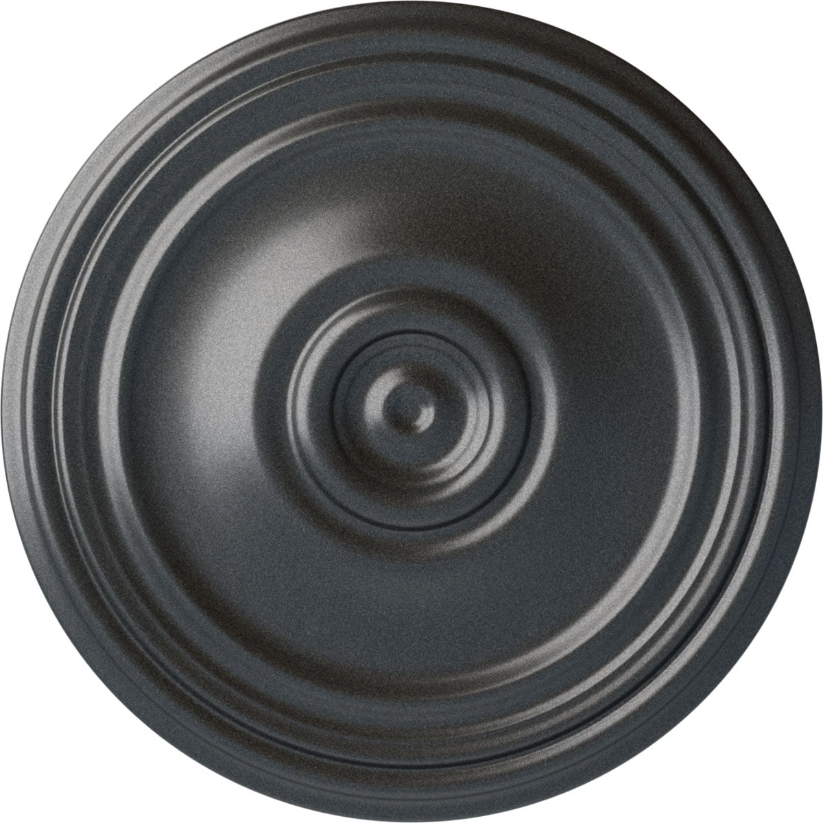 Ekena Millwork CM21REPES Reece 21-in W x 21-in L Painted Pewter Polyurethane Whole Ceiling Medallion