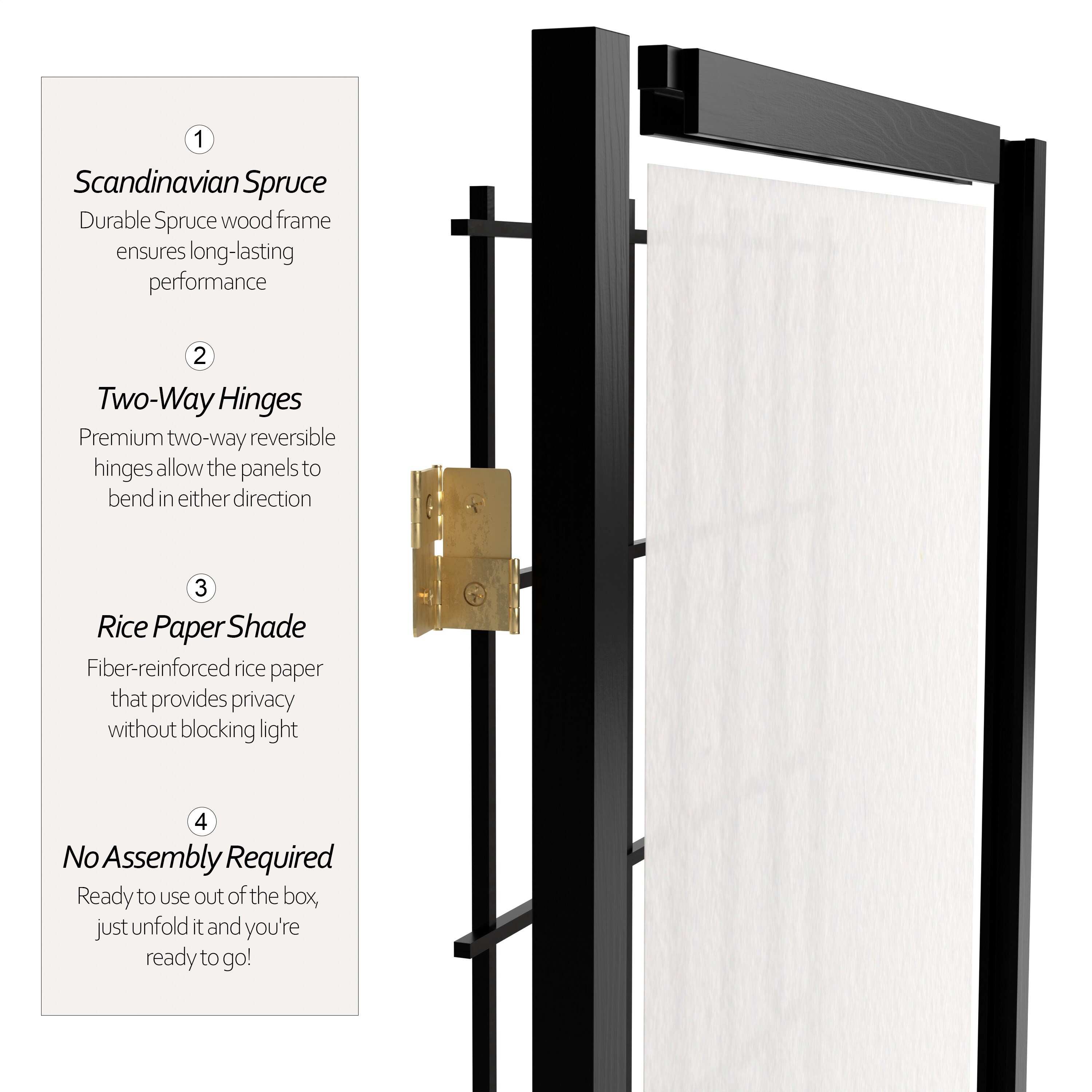 Red Lantern WP60-BLK-8P Indoor-Privacy-Screens - View #3