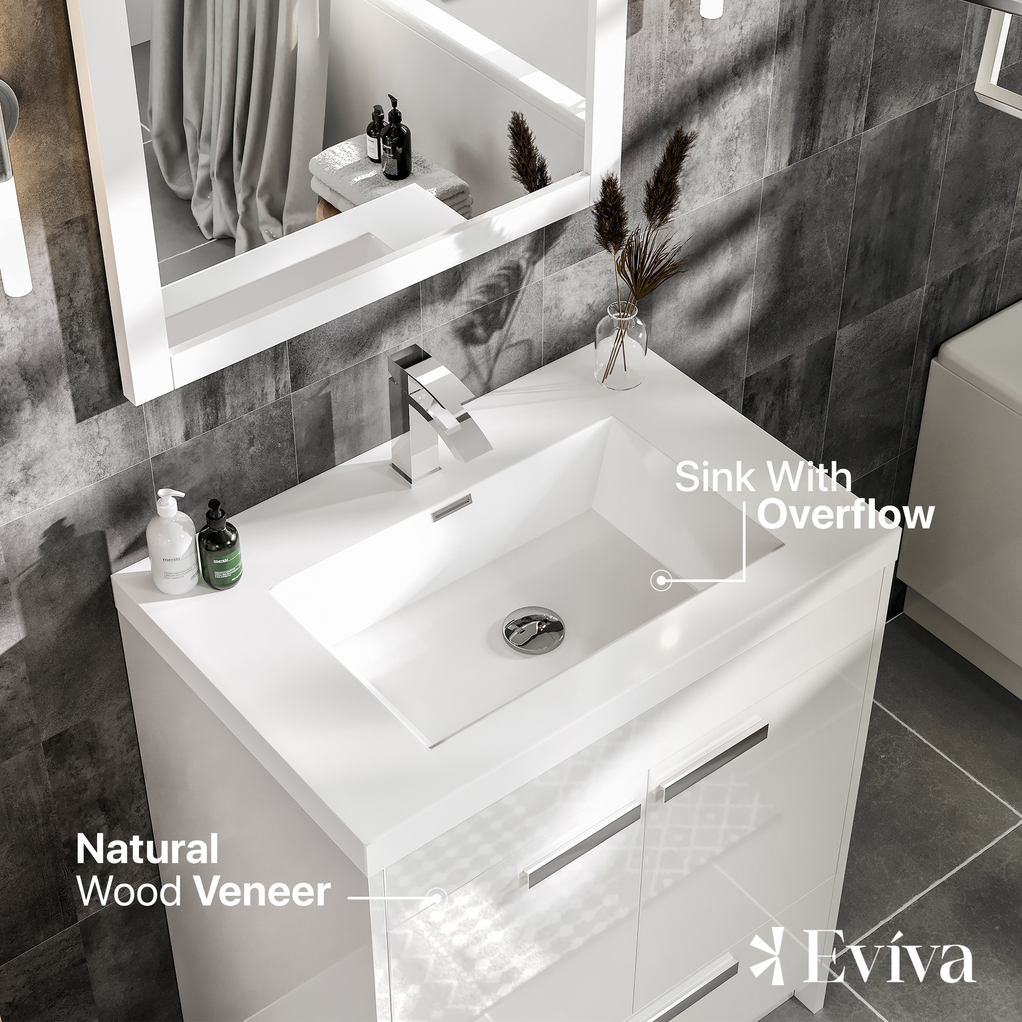 Eviva EVVN600-8-24WH Bath-Vanity-Combo - View #4