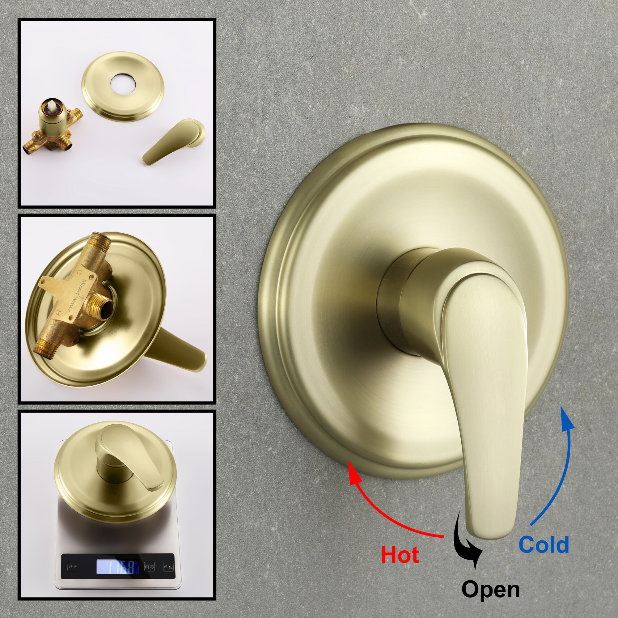 WELLFOR WA4026NS01 Showerhead-Bar-Panels - View #7
