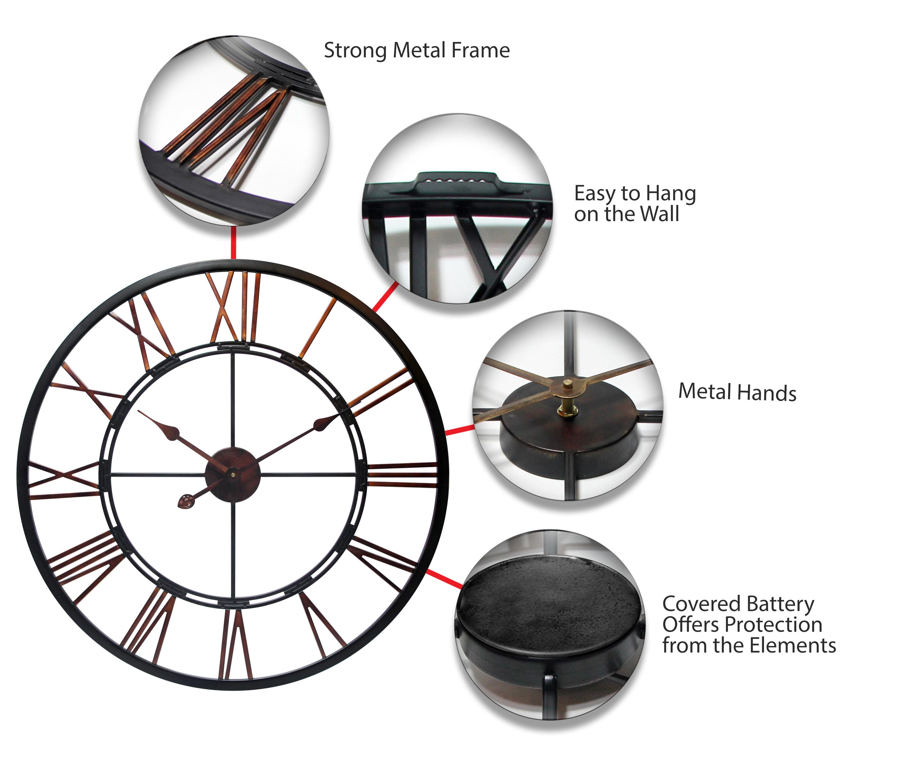 Infinity Instruments 14504 Indoor-Outdoor-Clocks - View #4