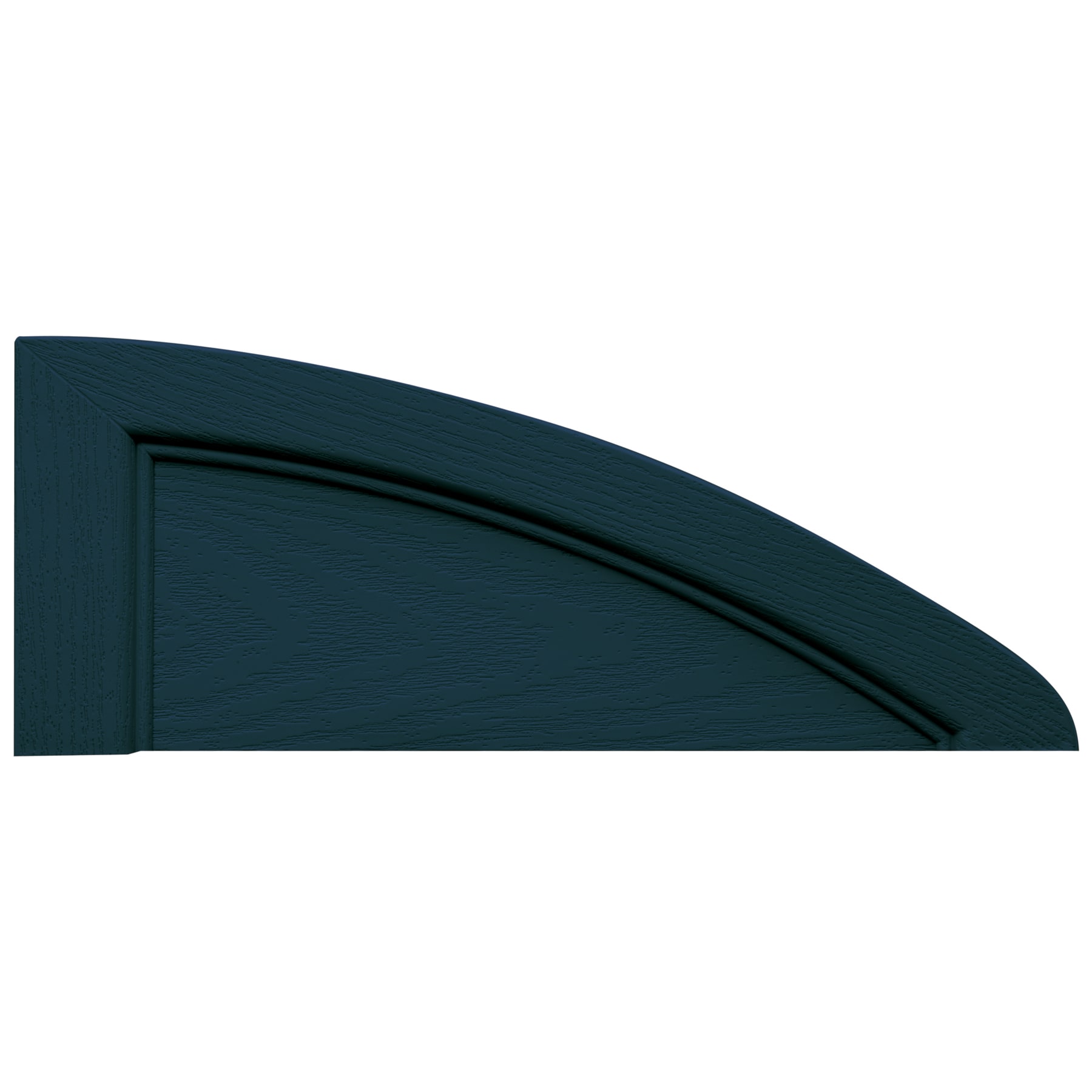Vantage V0970601166 14.75-Inches x 6-Inches Indigo Blue Vinyl Elliptical arch Shutter Top Set