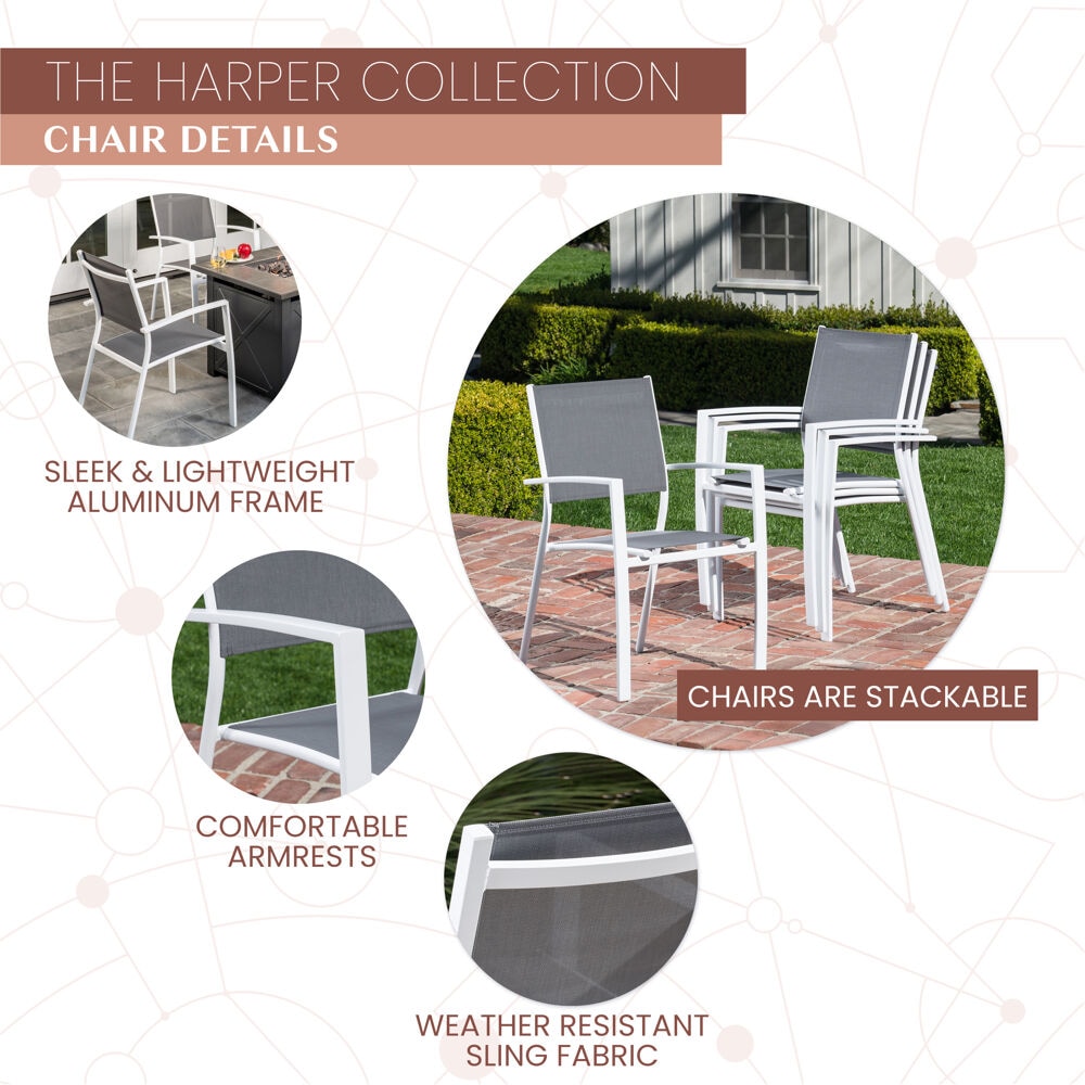 Mod Furniture HARP5PCSLFP-WG Patio-Conversation-Sets - View #5