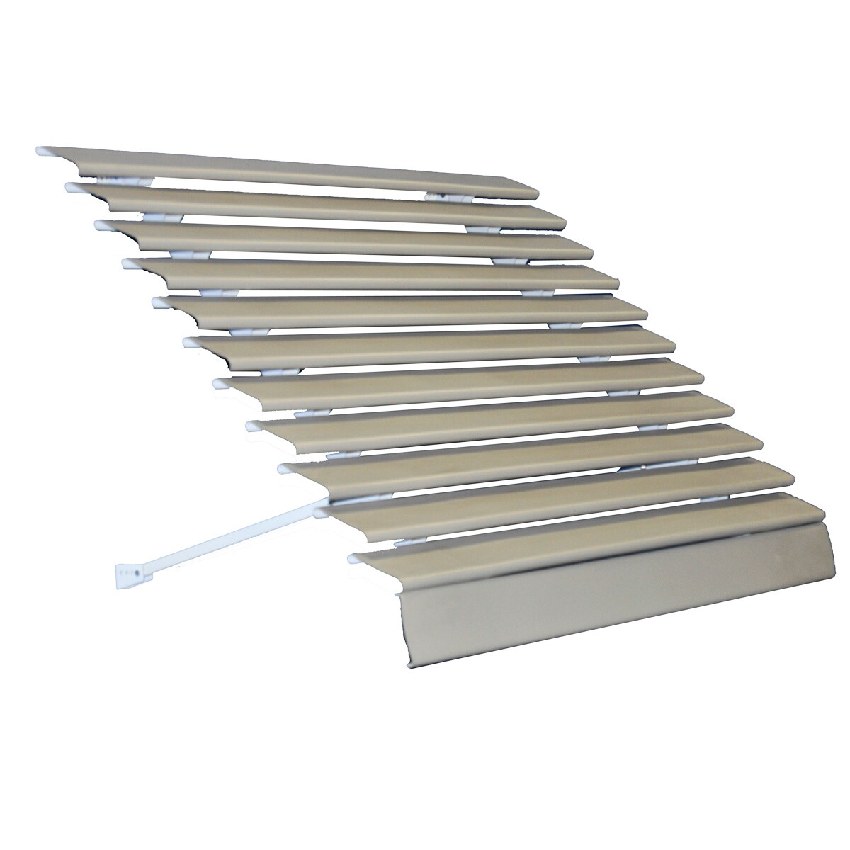 Americana Building Products AVU2142C Aluma Vue 42-in Wide x 21-in Projection Clay Solid Fixed Window Awning