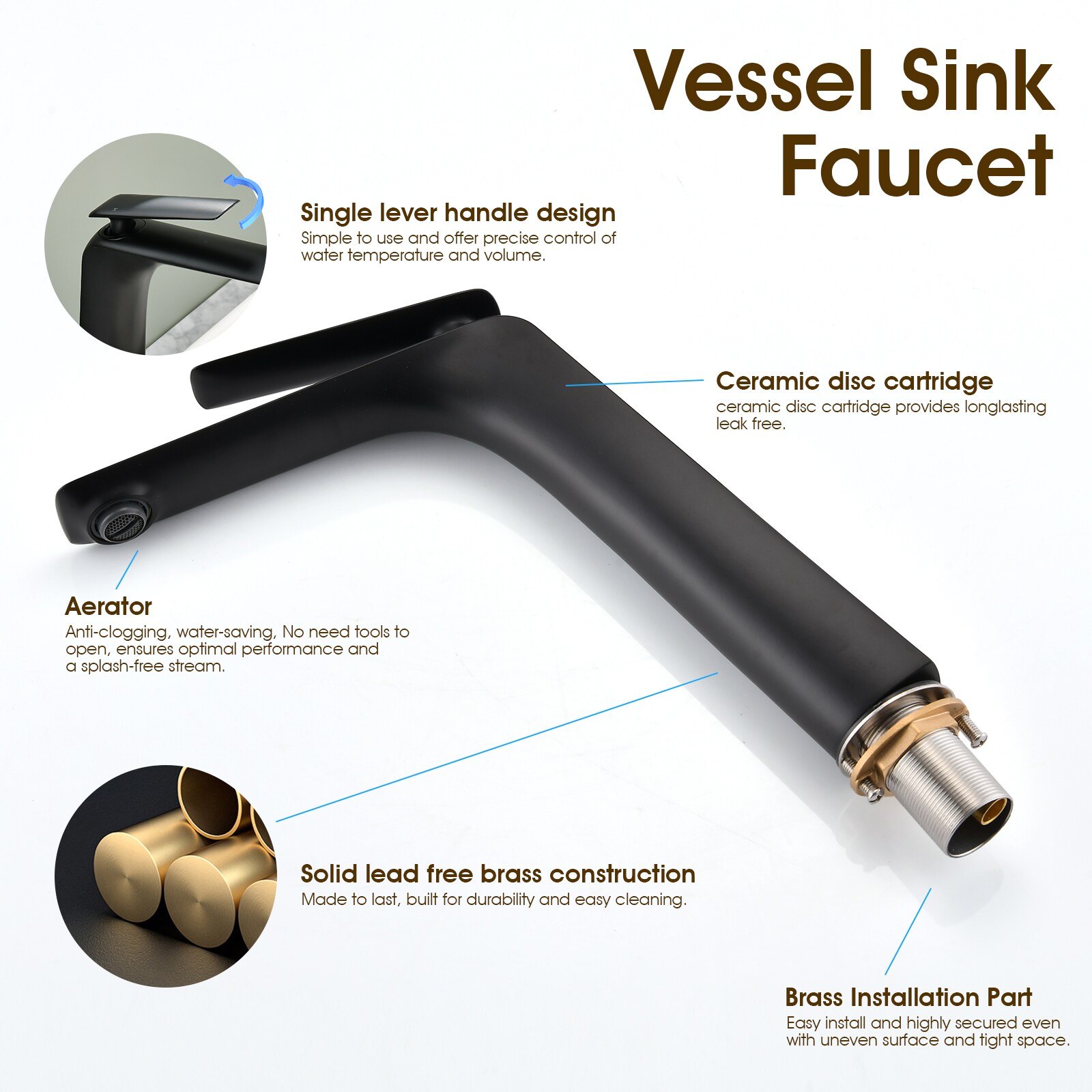 UCLIMAA UCM40100MB Lavatory-Faucets - View #7
