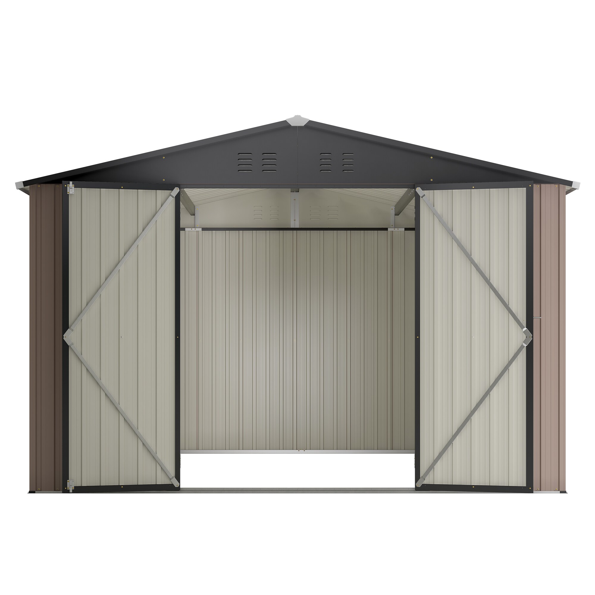 WELLFOR TWSG014-GR Metal-Storage-Buildings-Sheds - View #6