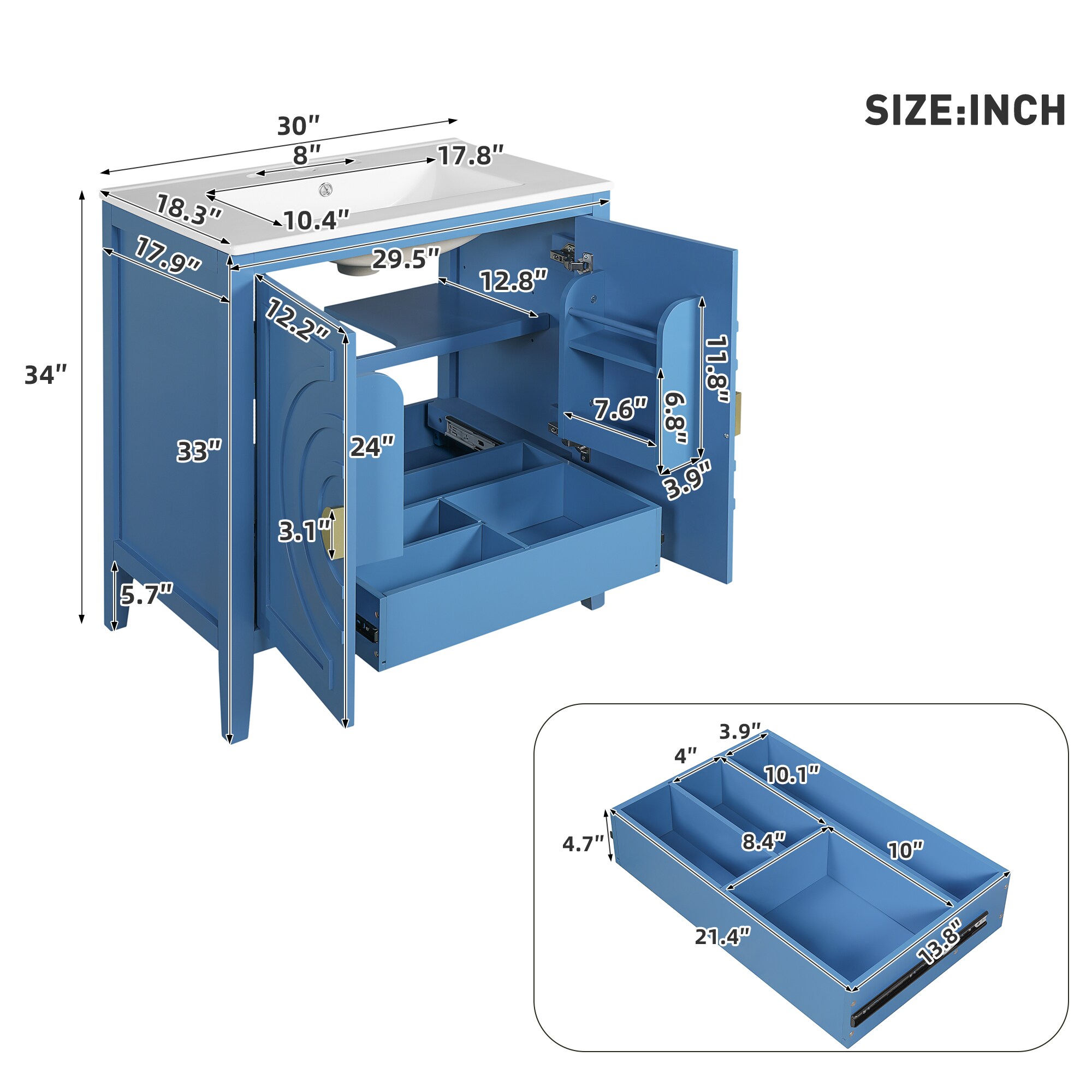 ModernLuxe L3P-N710P194129C Bath-Vanity-Combo - View #7