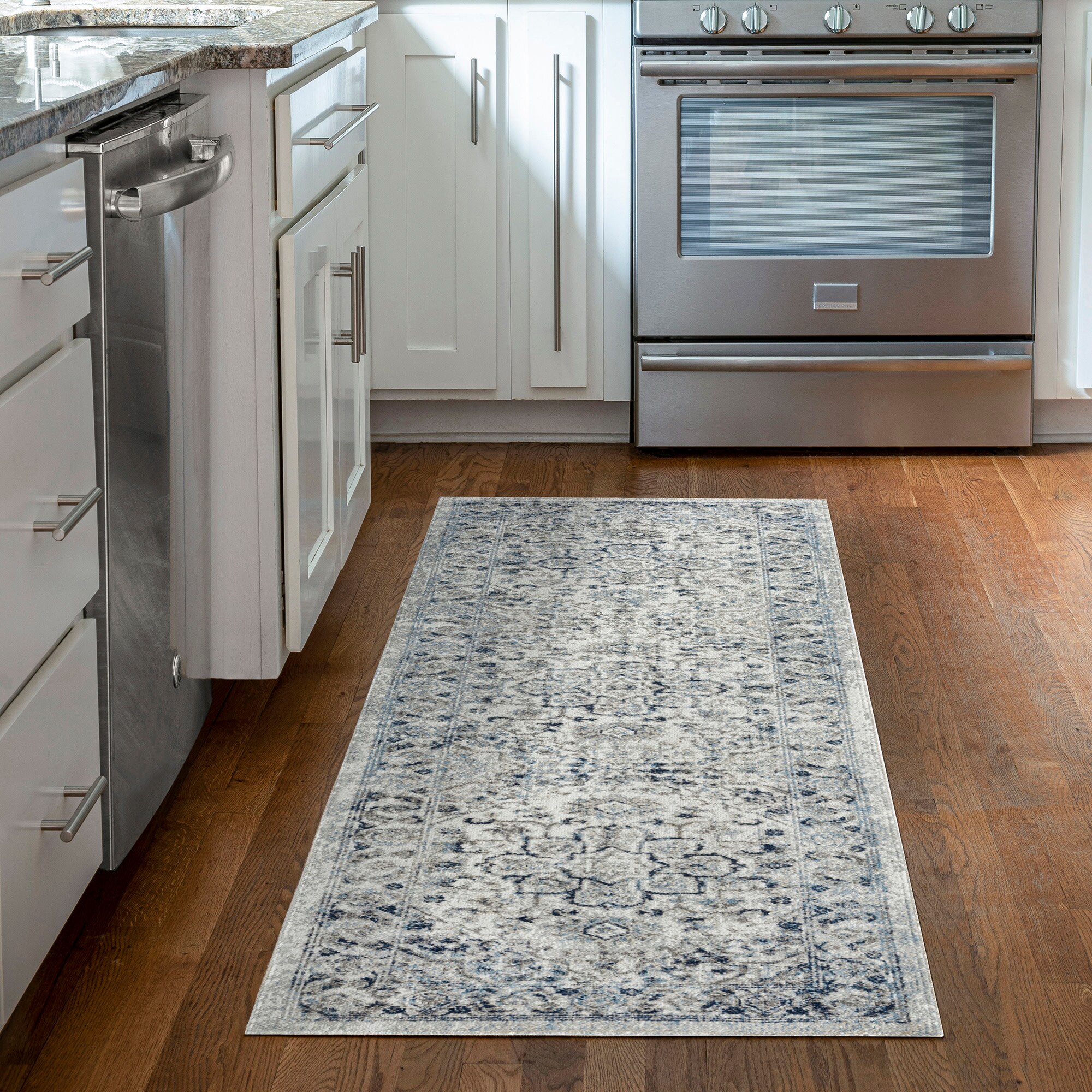 Tayse PLZ2117 2X8 Palazzo 2 x 8 (ft) Loomed Polypropylene Cream Rectangular Indoor Runner rug