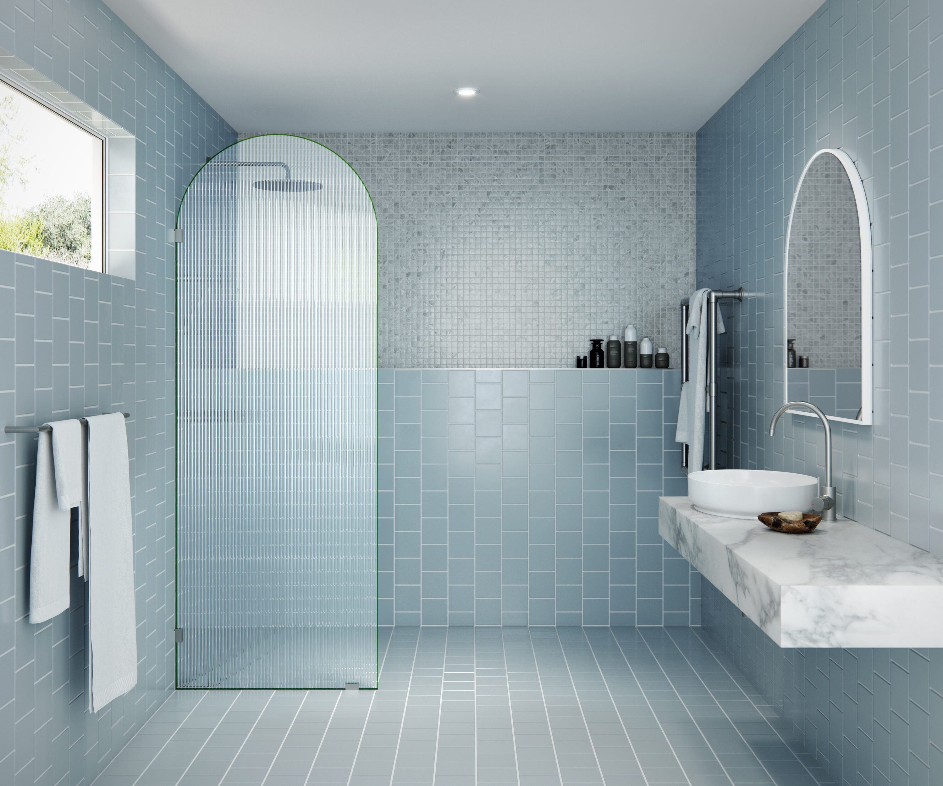 Glass Warehouse ARC-FL-30-BN Shower-Doors - View #3