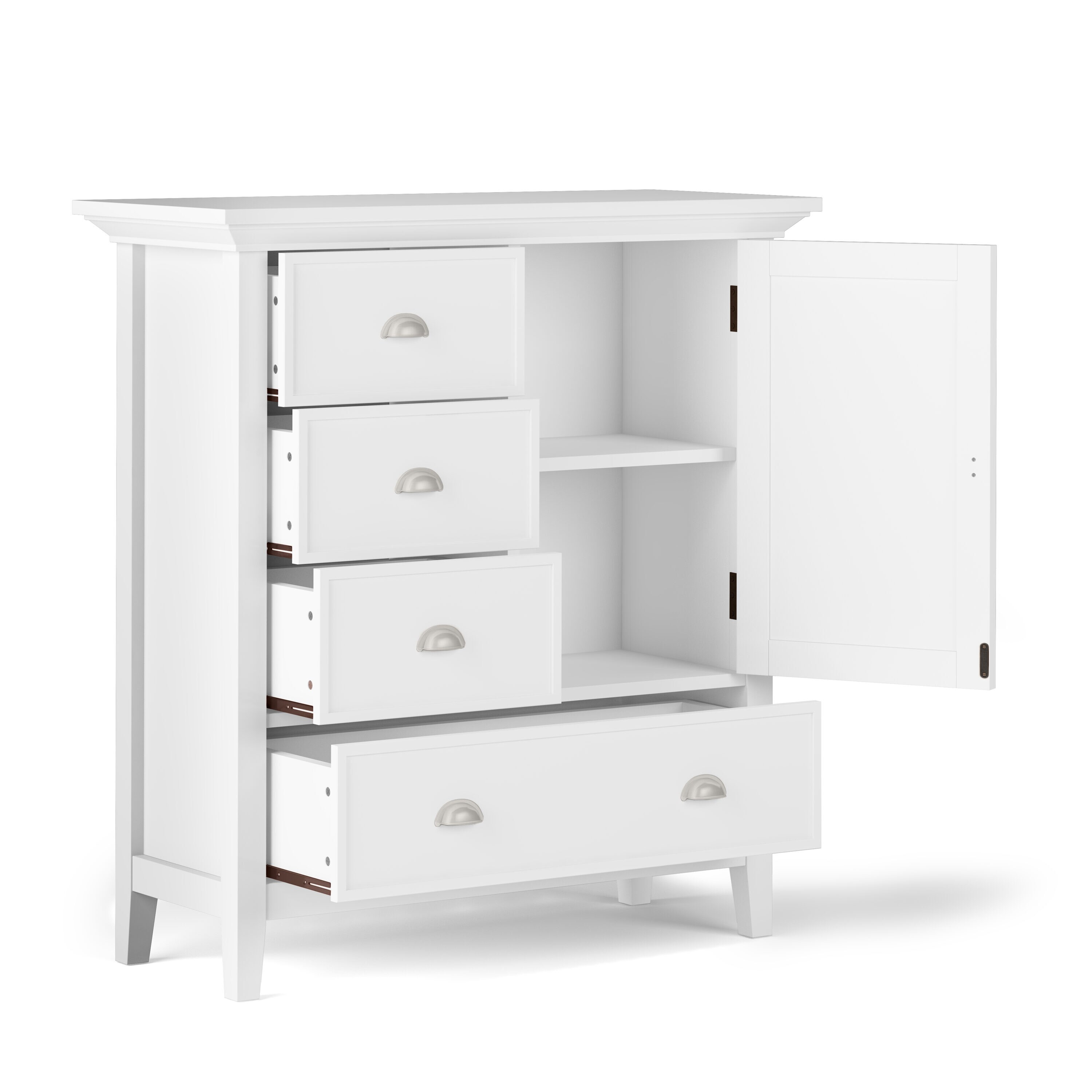 Simpli Home AXCRED15-WH Gaming-Storage - View #3
