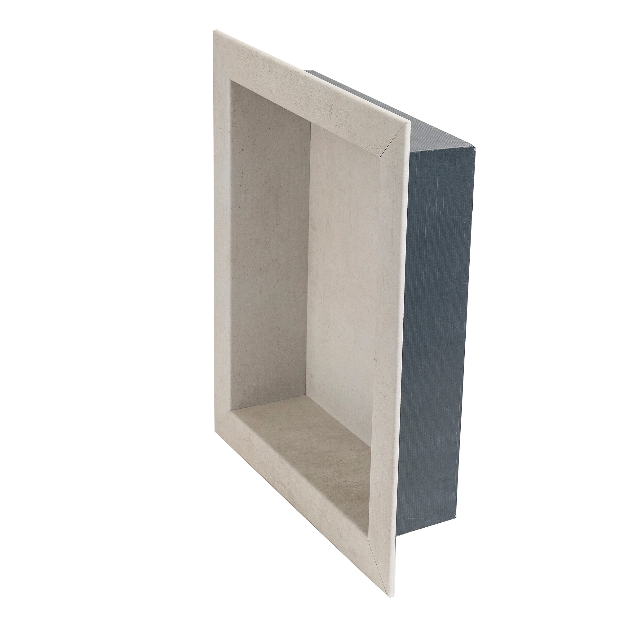 Wintry Mix Gray PVC Waterproof Shower Niche Insert