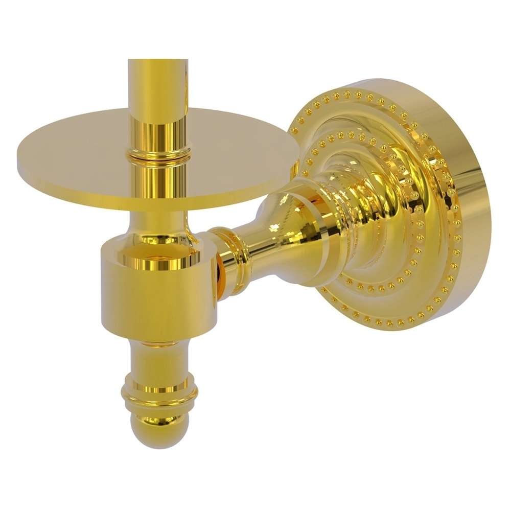 Allied Brass Retro Dot Polished Brass Wall Mount Single Post Toilet Paper  Holder in the Toilet Paper Holders department at