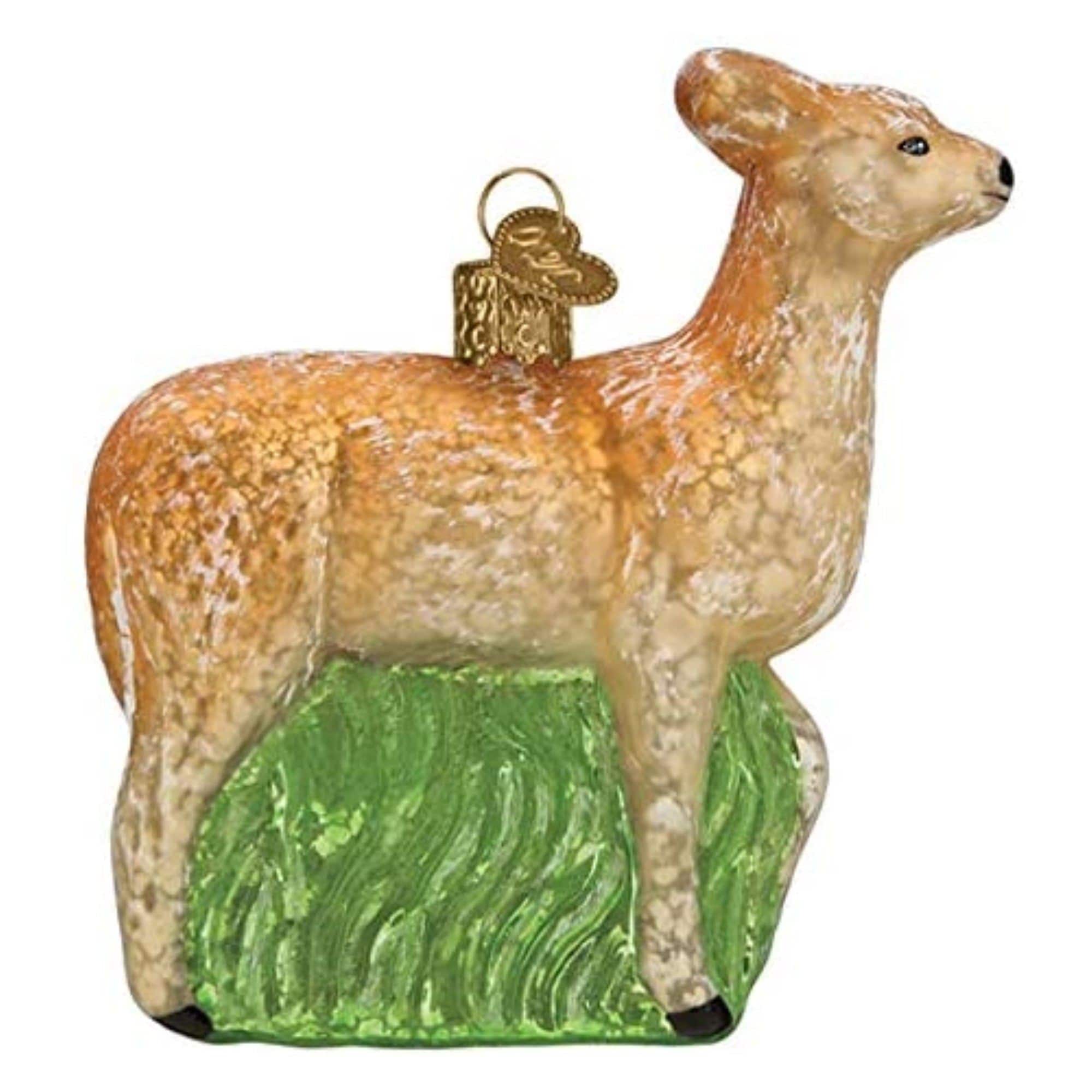 Old World Christmas 729343510204 Blown Glass Ornament for Christmas Tree - Doe