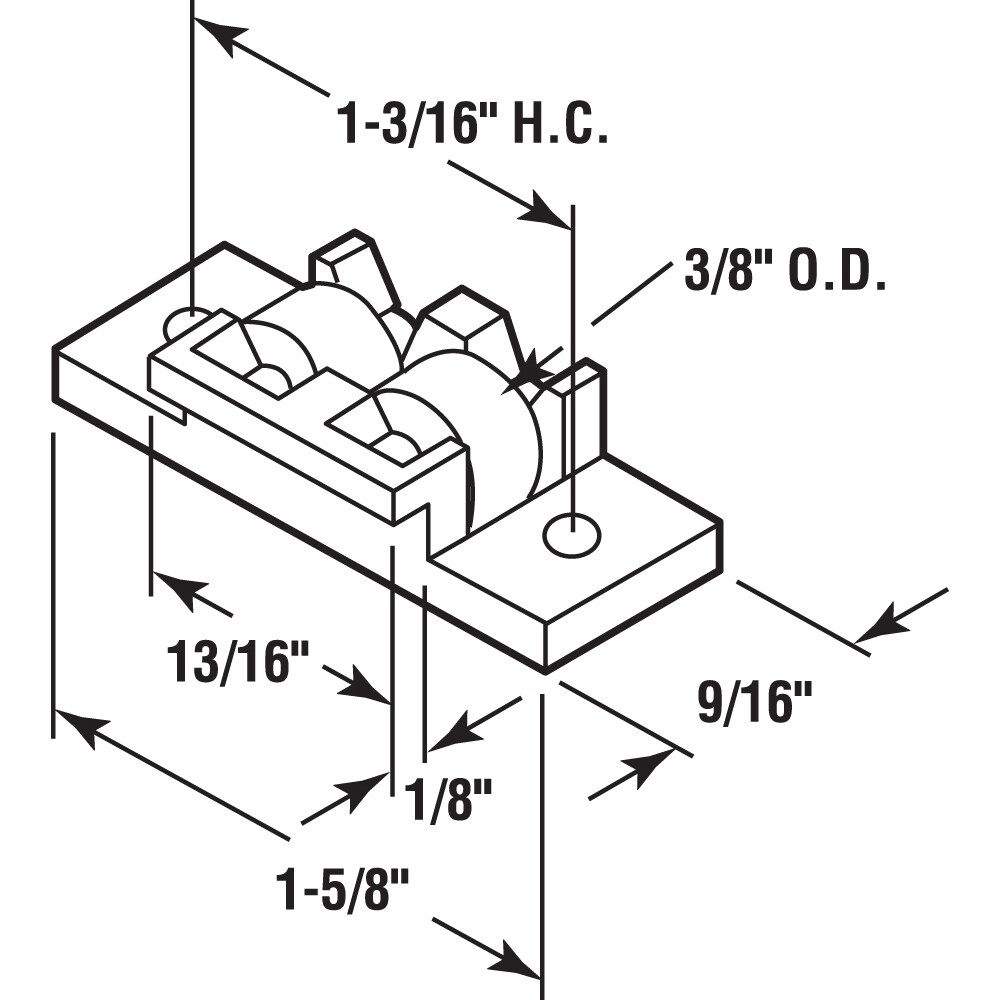 Prime-Line G 3071 Horizontal-Sliding-Window-Rollers - View #2