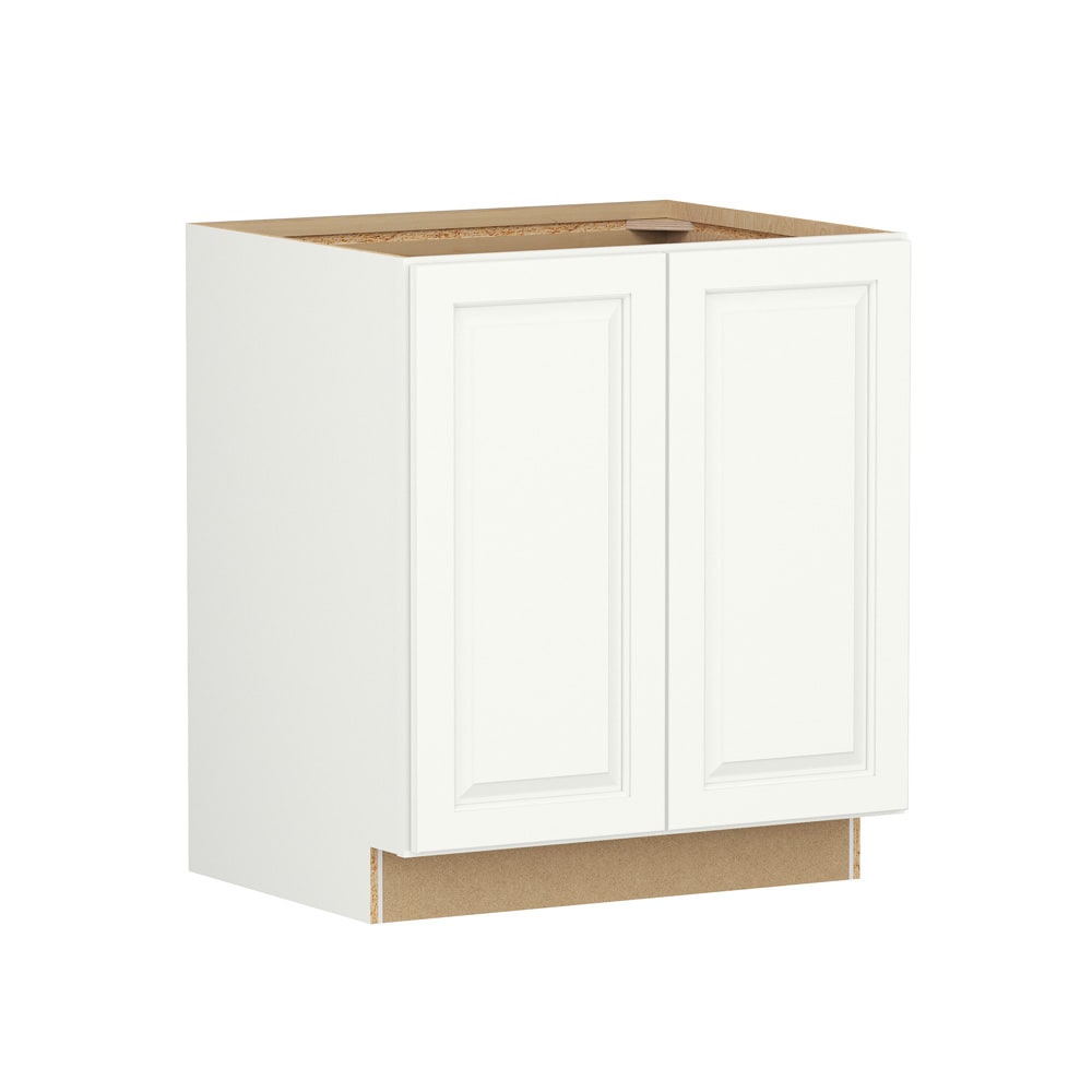 Shenandoah Stemson 33-in W x 34.5-in H x 24-in D Linen Painted Base Fully Assembled Cabinet Raised Panel Square