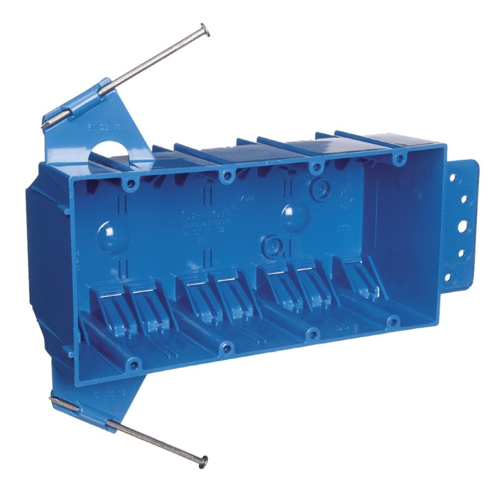 CARLON B455AR-UPC 4 -Gang Plastic New work Rectangular Electrical Box