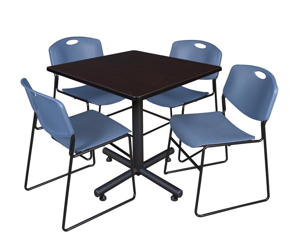 Regency TKB4242MW44BE Breakroom Brown 4-Person Training Table (42-in W x 29-in H)