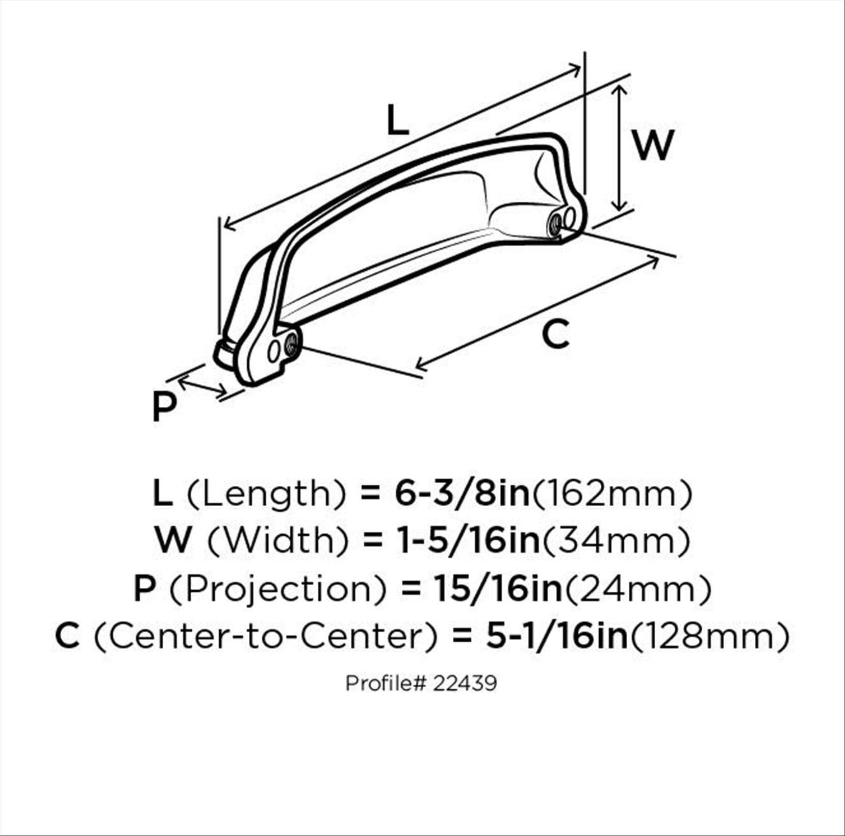 Satin Nickel Brushed Cup Pull with Mounting Hardware