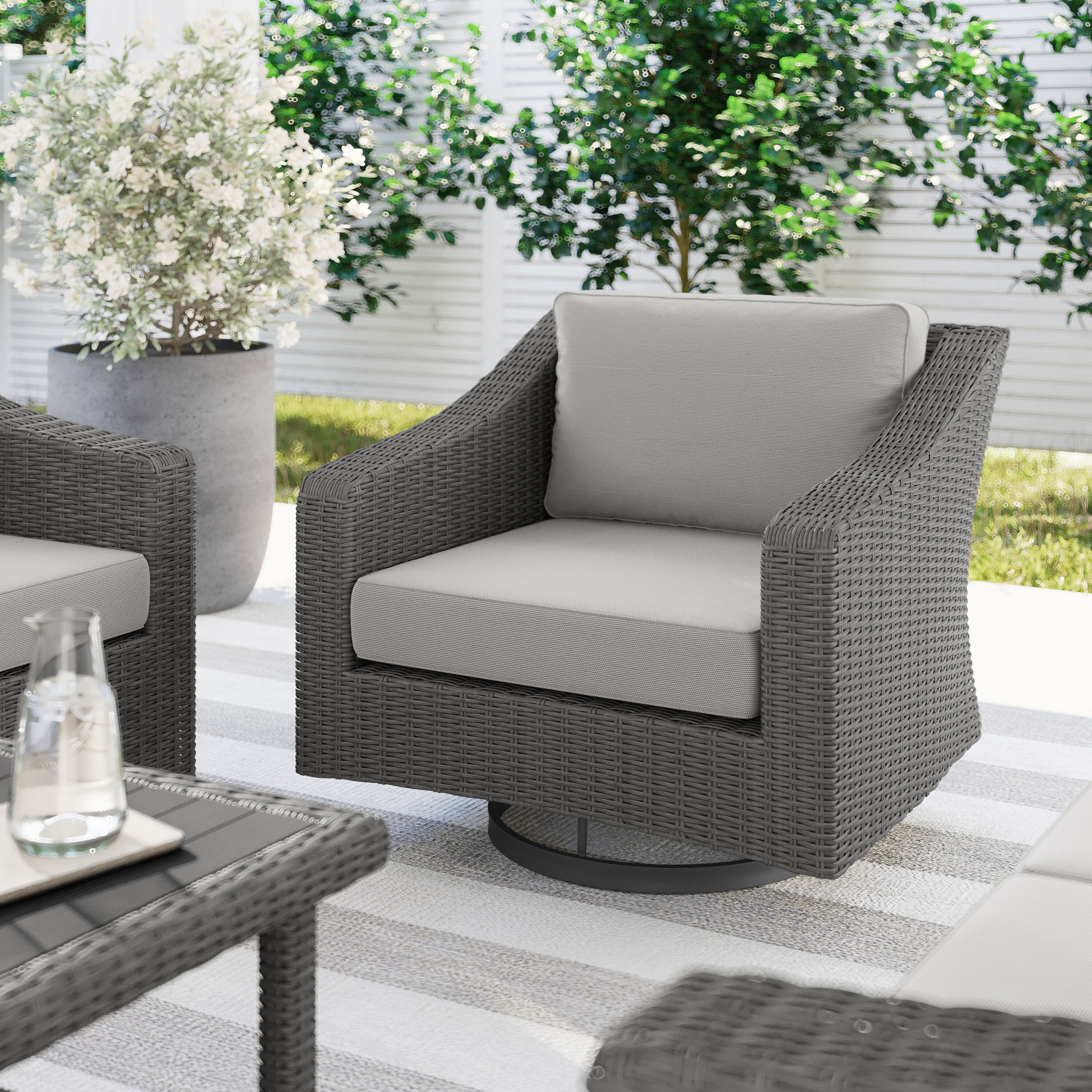 Martha Stewart Bedford Set of 2 Indoor-Outdoor Patio Chairs