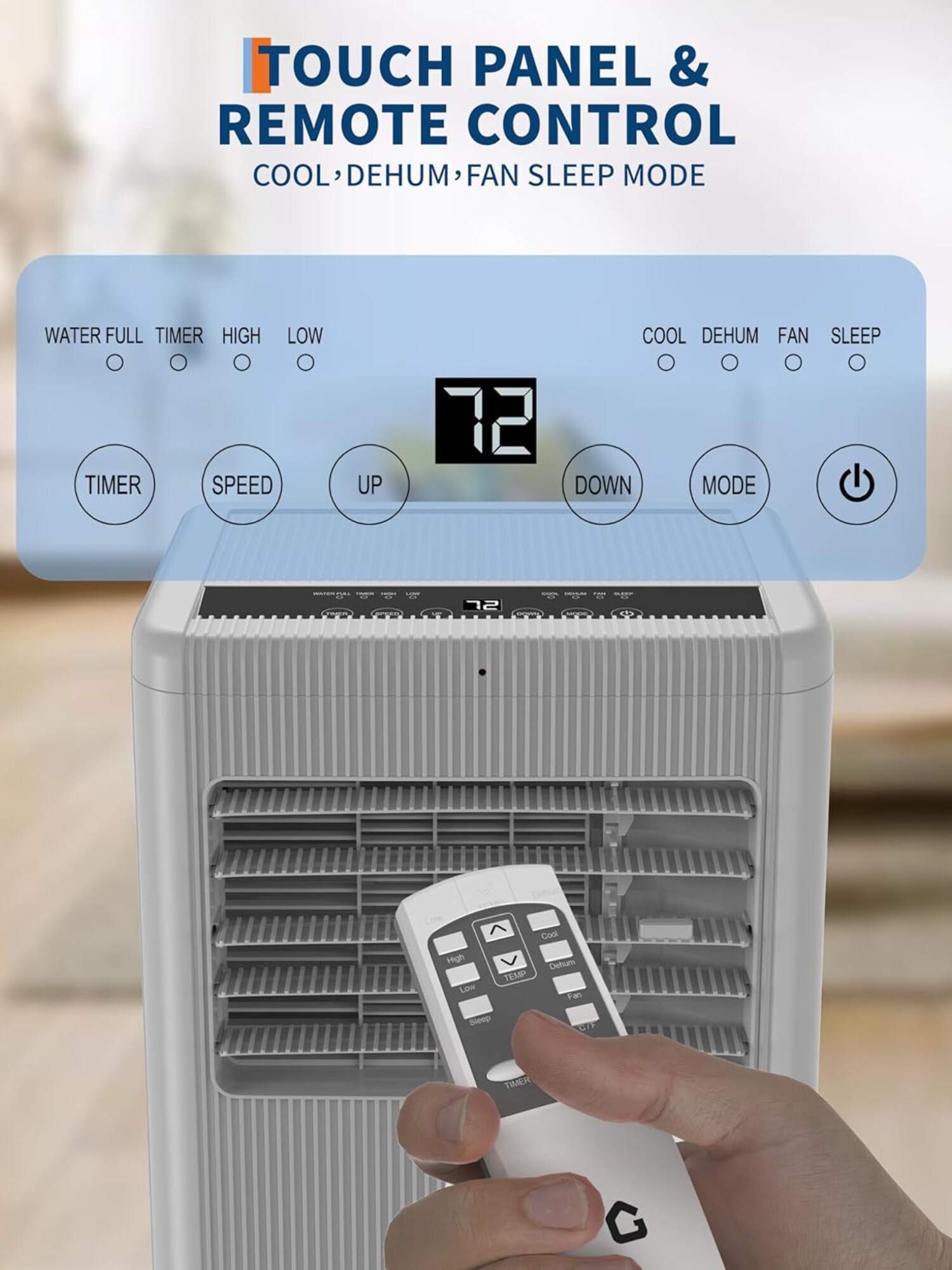 Der Rose LMX-PHK-336RB896 Portable-Air-Conditioners - View #3