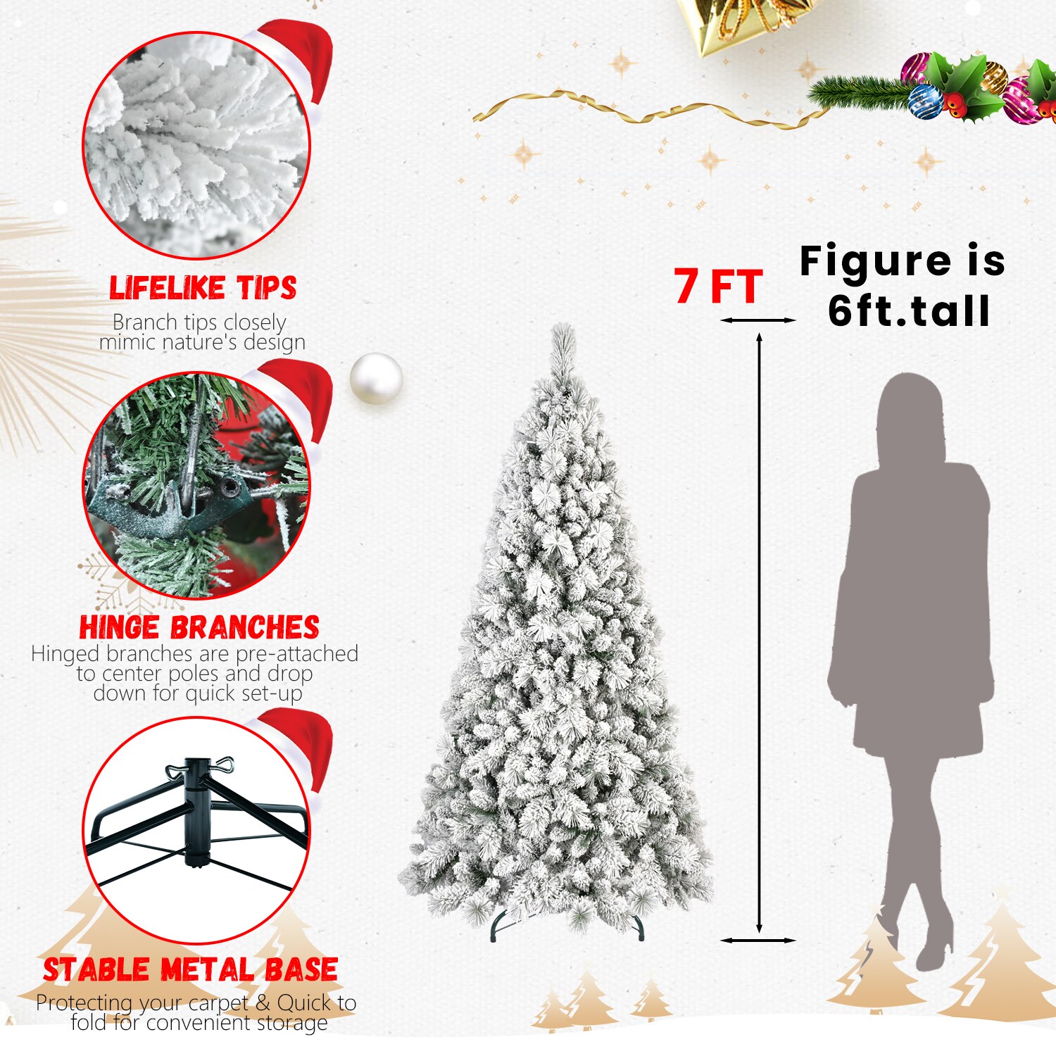 VERYKE LL-CST079 Artificial-Christmas-Trees - View #3