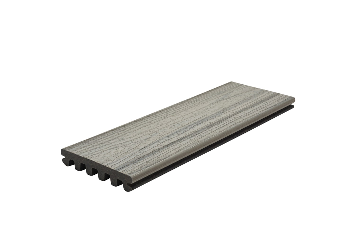 Enhance Naturals 1-in x 6-in x 12-ft Foggy Wharf Grooved Composite Deck Board in Gray | - Trex FW010612E2G01