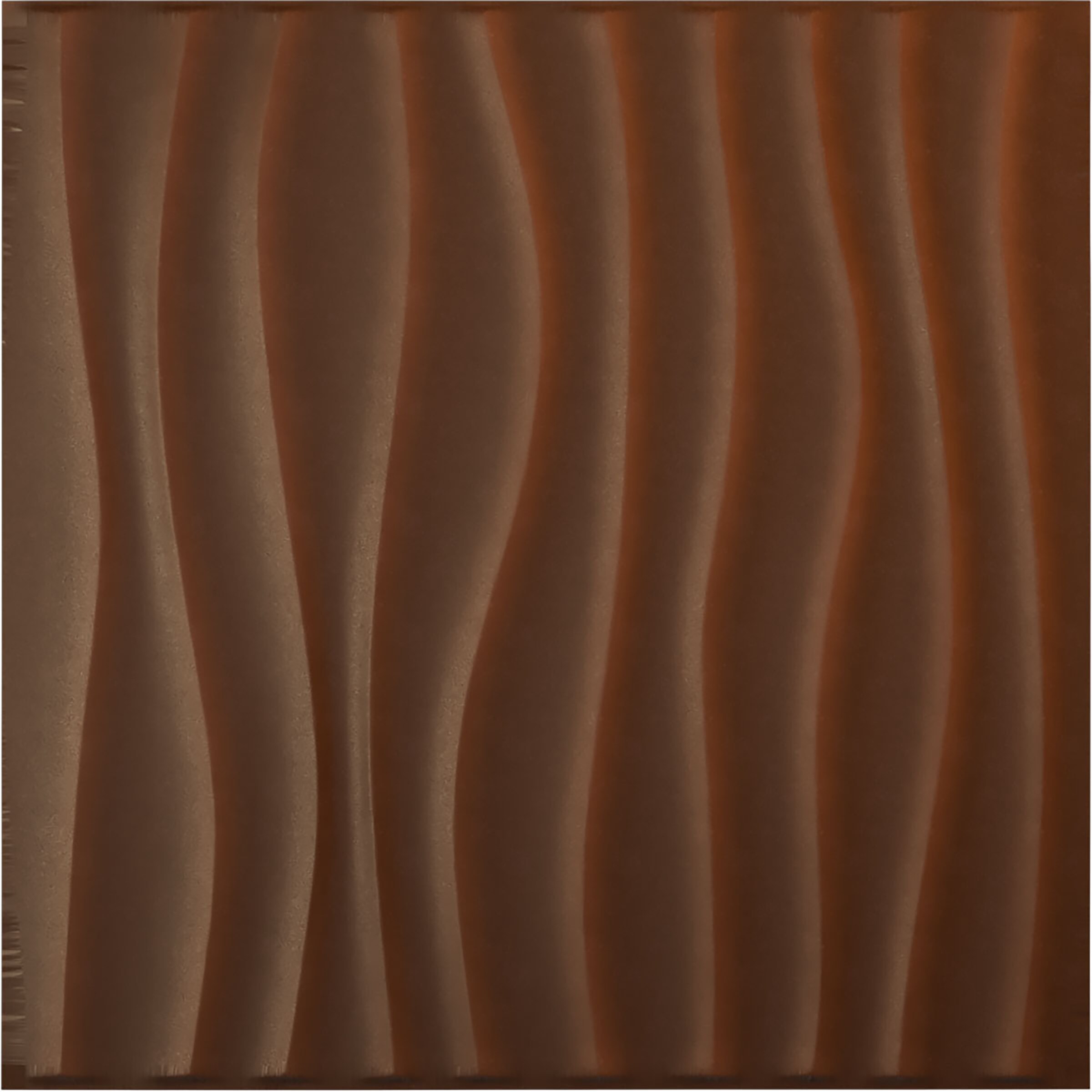 Ekena Millwork WP20X20SODRU 19-5/8-in x 19-5/8-in Embossed Paintable/Stainable Red PVC Wall Panel (