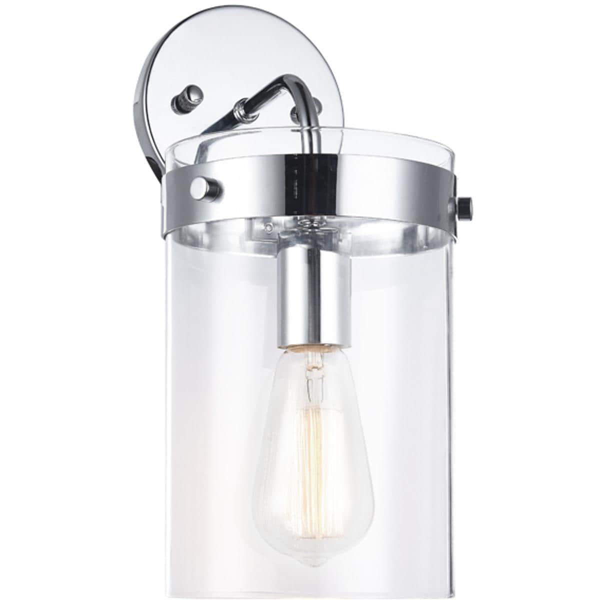 Matteo  Lighting W78401CH Zale 1 Light 19 inch Chrome Wall Sconce Wall Light