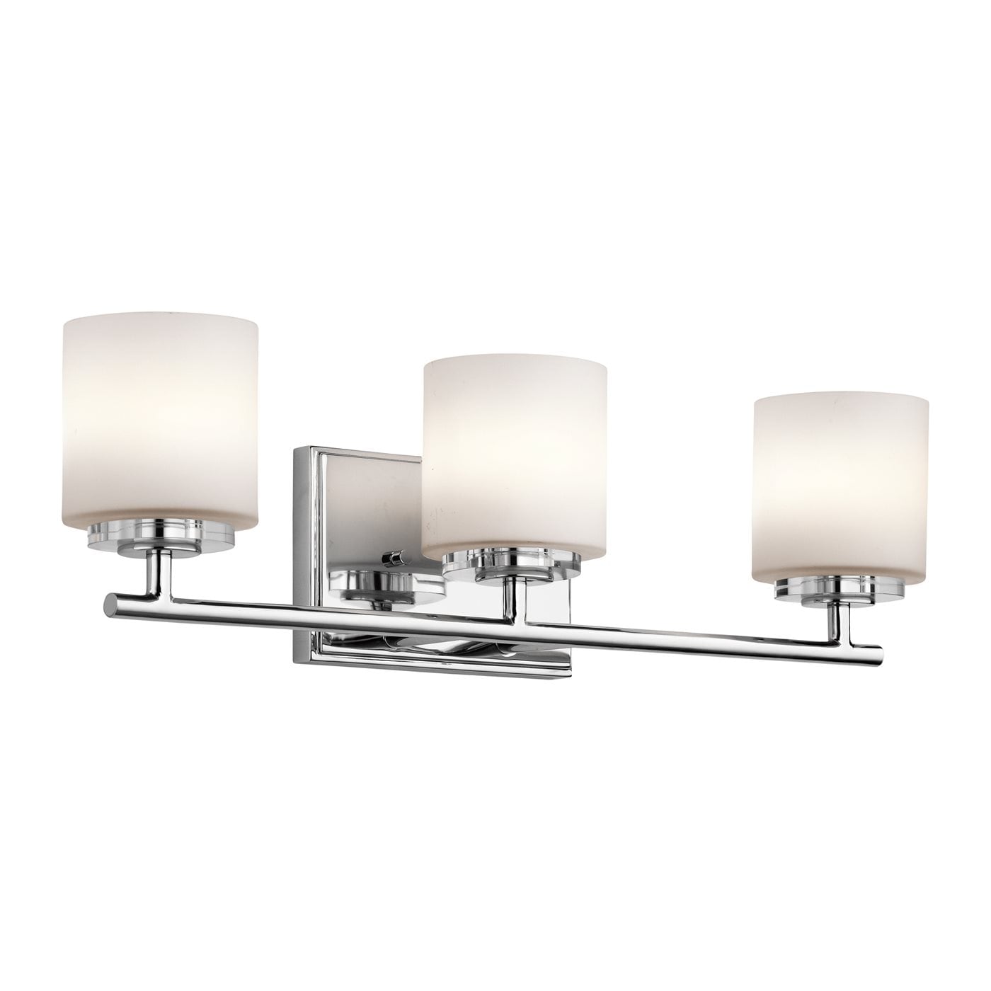 Kichler 45502CH Ohara 22-in 3 -Light Chrome Transitional Vanity light