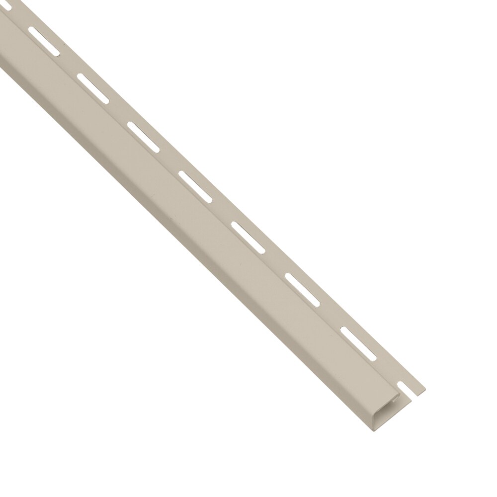 Georgia-Pacific 237878A Vinyl Siding Trim J-channel Tan 0.875-in x 150-in