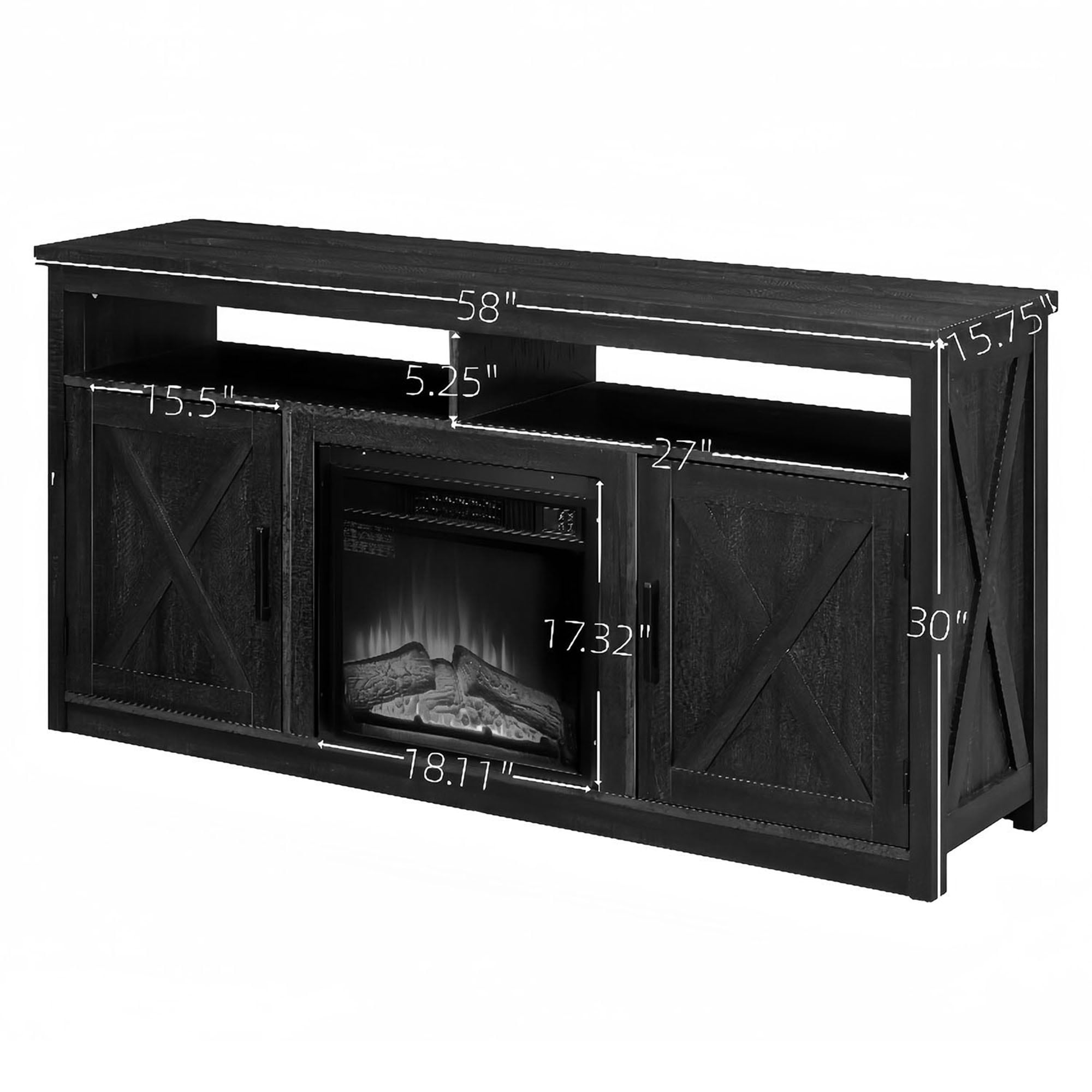 Bybafun YC1600007 Electric-Fireplaces - View #4