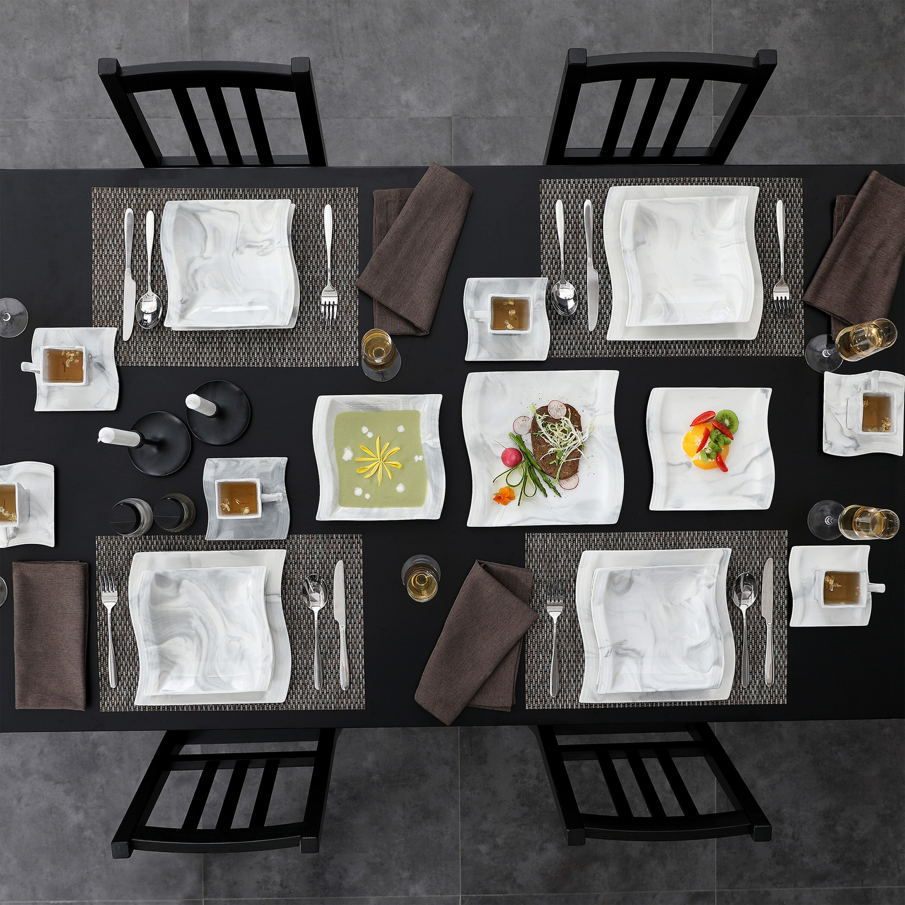 MALACASA FLORA-30-GREY dinnerware - View #9