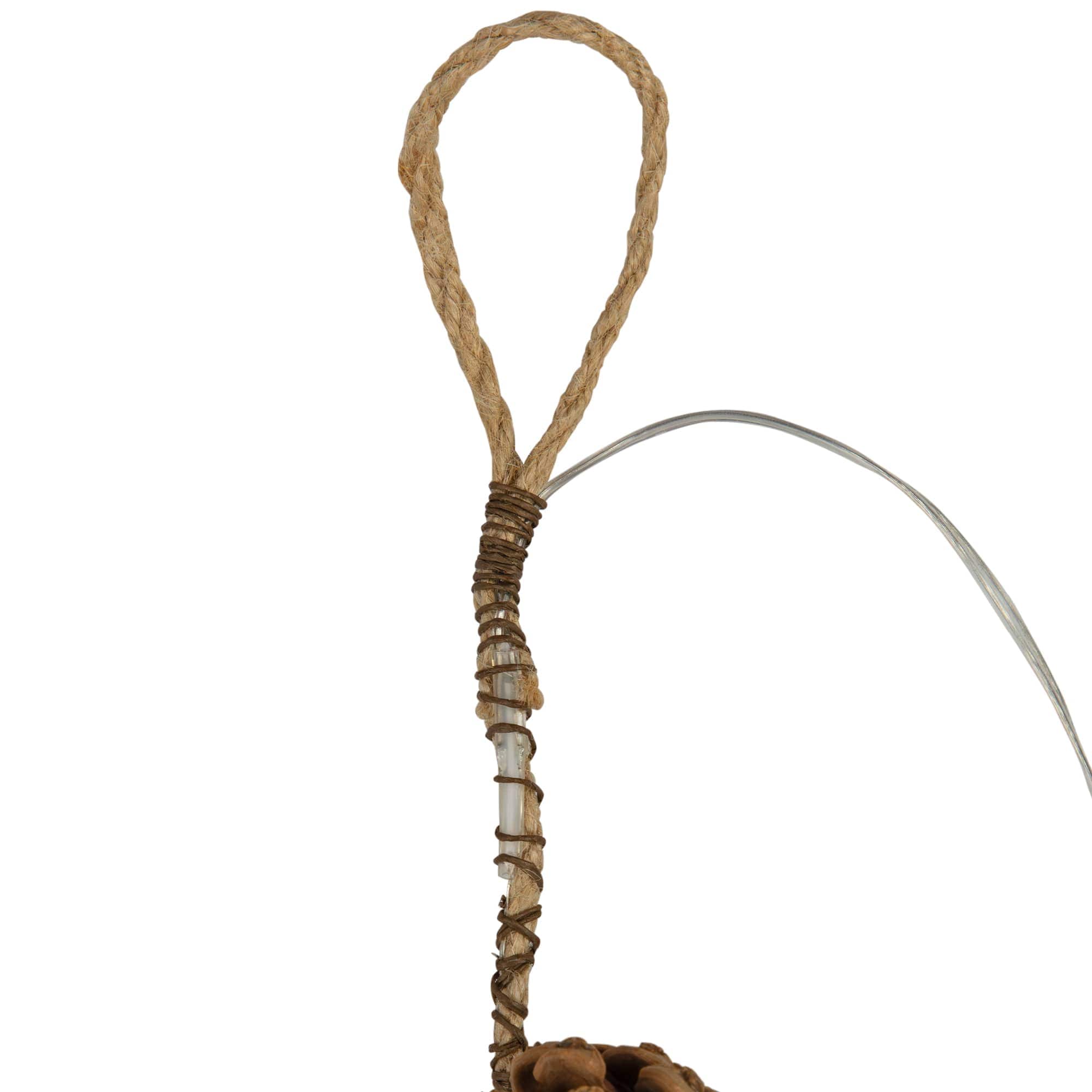 Northlight Pre-Lit B/O Pine Needle and Pinecone Christmas Garland - 4.5 feet - Warm White Lights